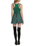 Royal Bones By Tripp Green Plaid Suspender Skirt, , alternate