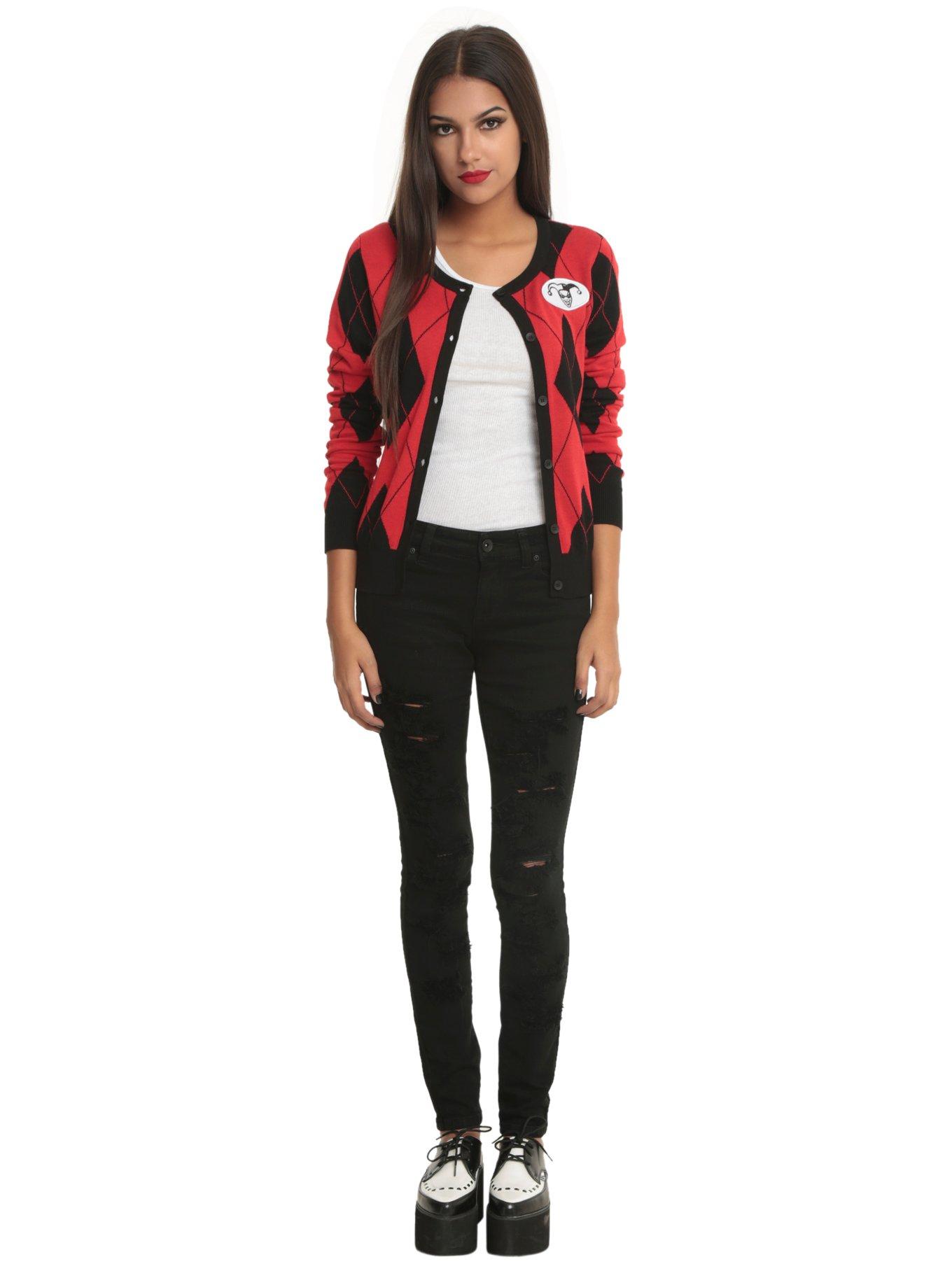 DC Comics Harleen Harley Quinn Cardigan, , alternate