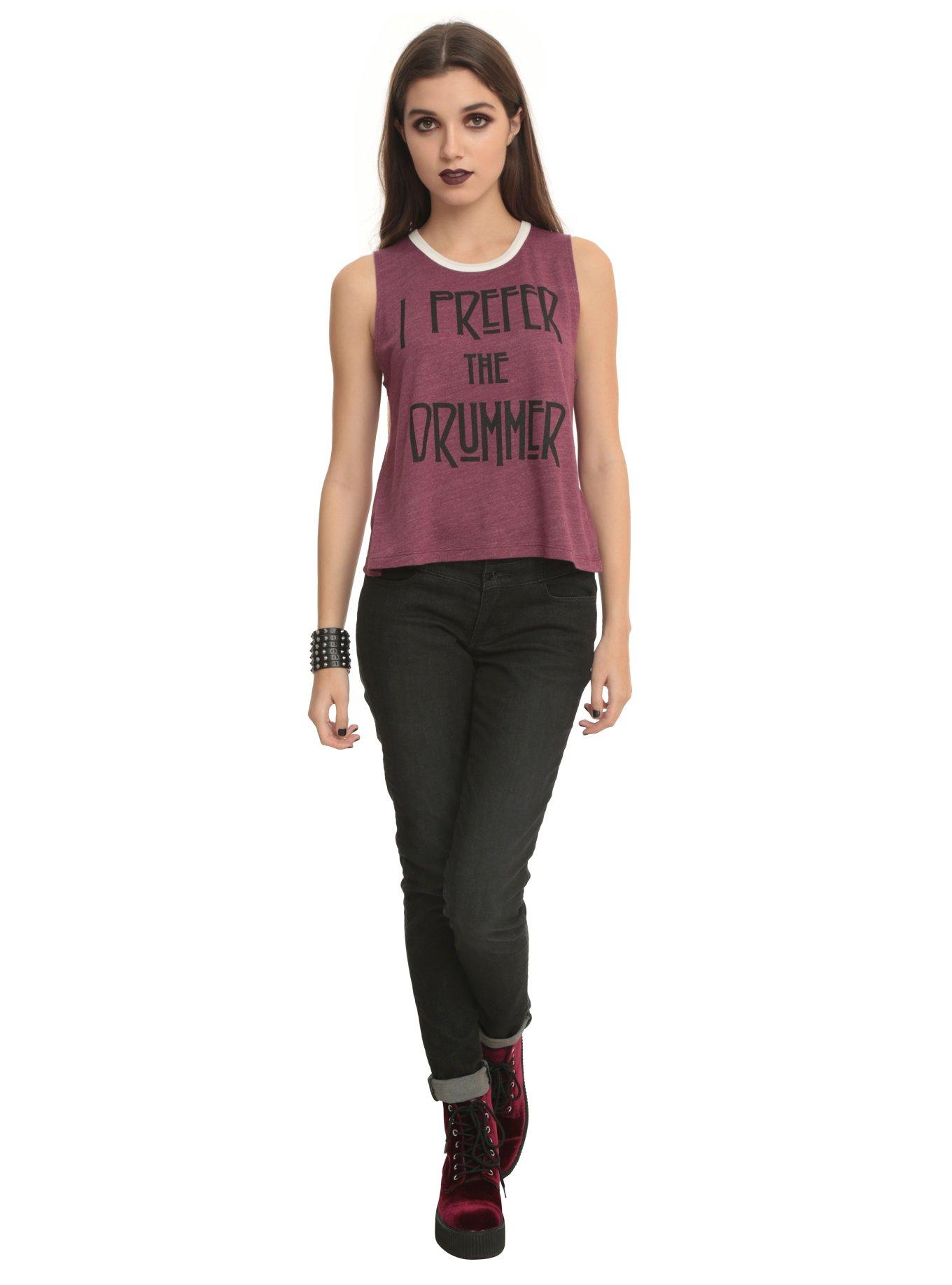 Prefer The Drummer Girls Muscle Top, , alternate