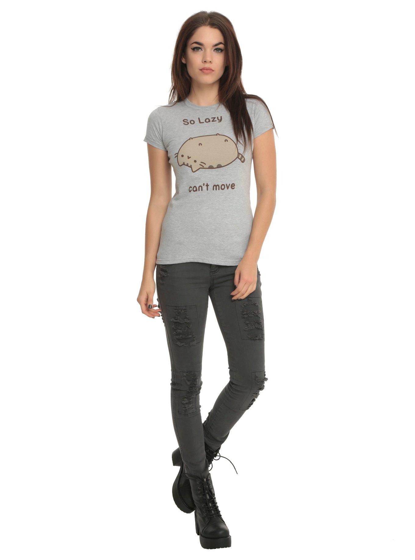 Pusheen So Lazy Girls T-Shirt, , alternate