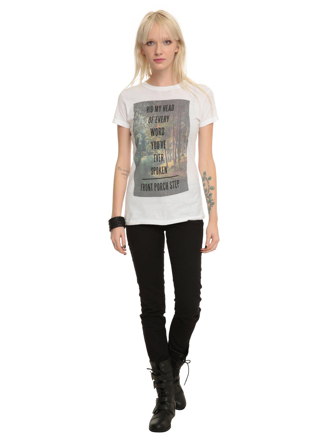 Front Porch Step Drown Lyric Girls T-Shirt, , alternate