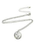 Clef Heart Disc Necklace, , alternate