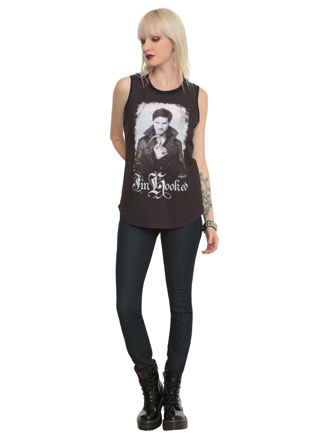 Once Upon A Time I'm Hooked Girls Muscle Top, , alternate