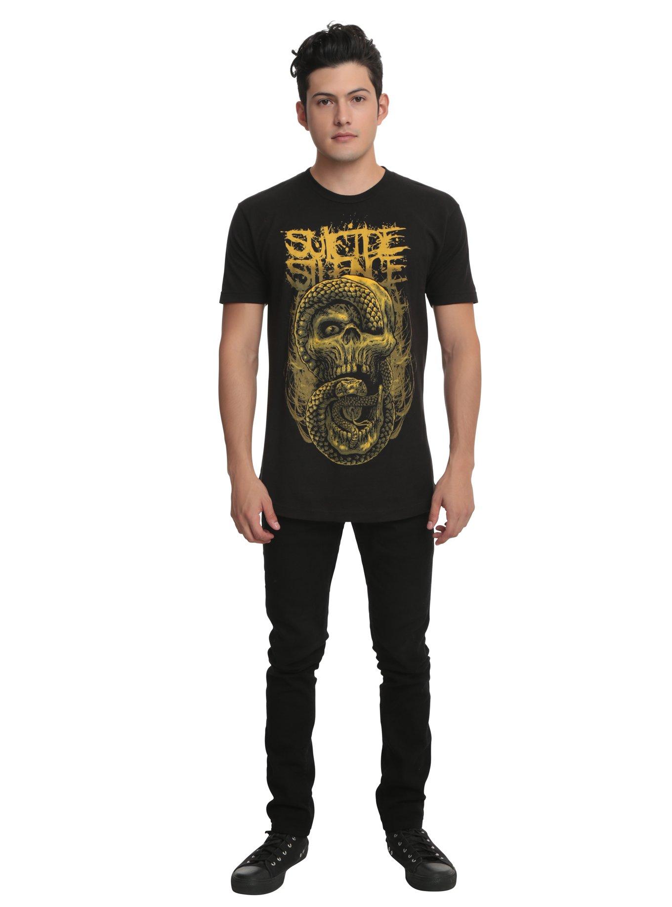 Suicide Silence Snake Skull T-Shirt, , alternate