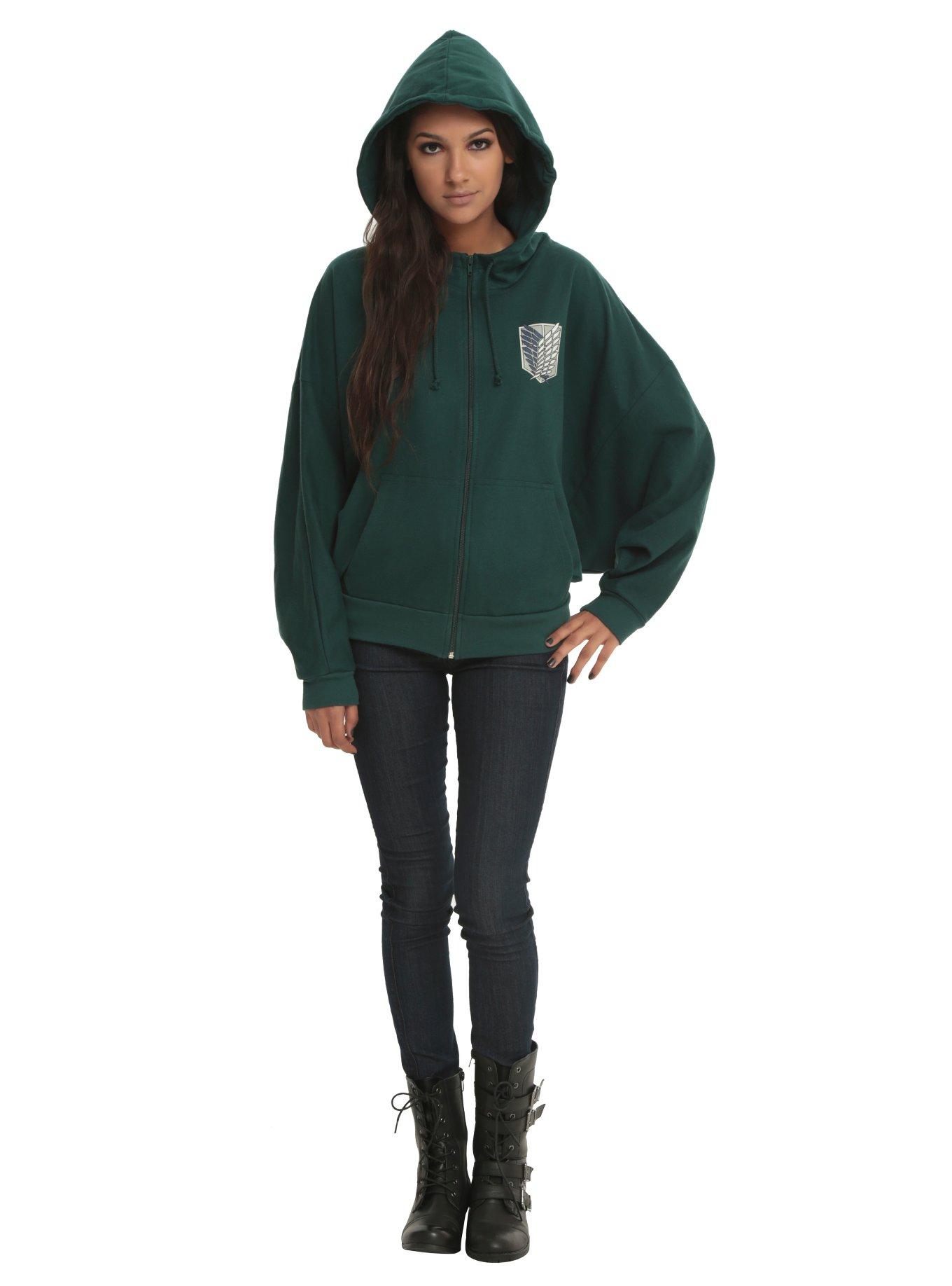 Attack On Titan Scout Regiment Girls Costume Hoodie, , alternate