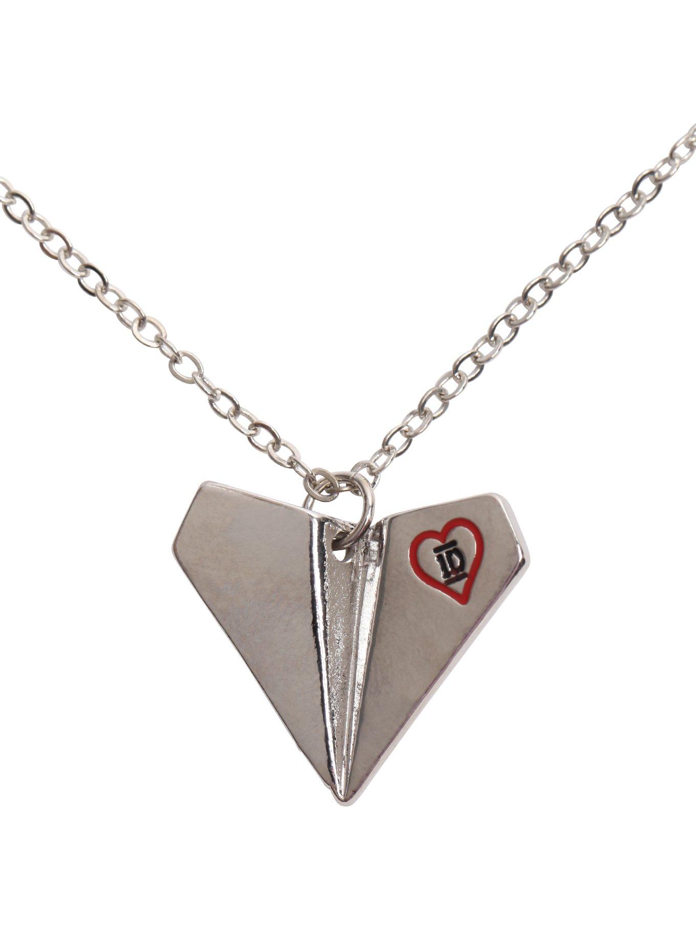 One Direction Paper Plane Necklace, , alternate