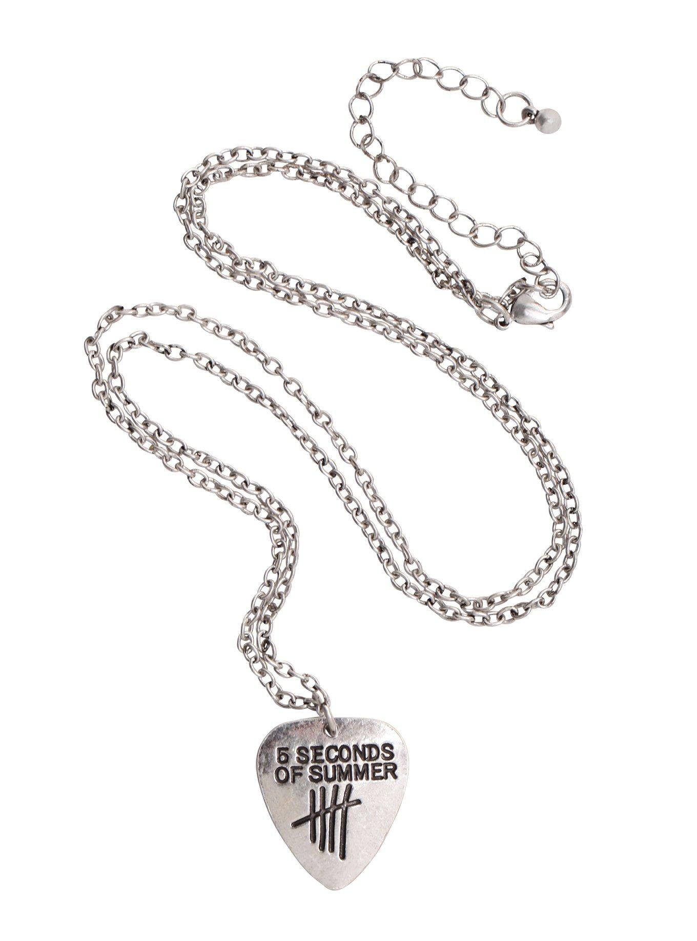 5 Seconds Of Summer Guitar Pick Necklace, , alternate