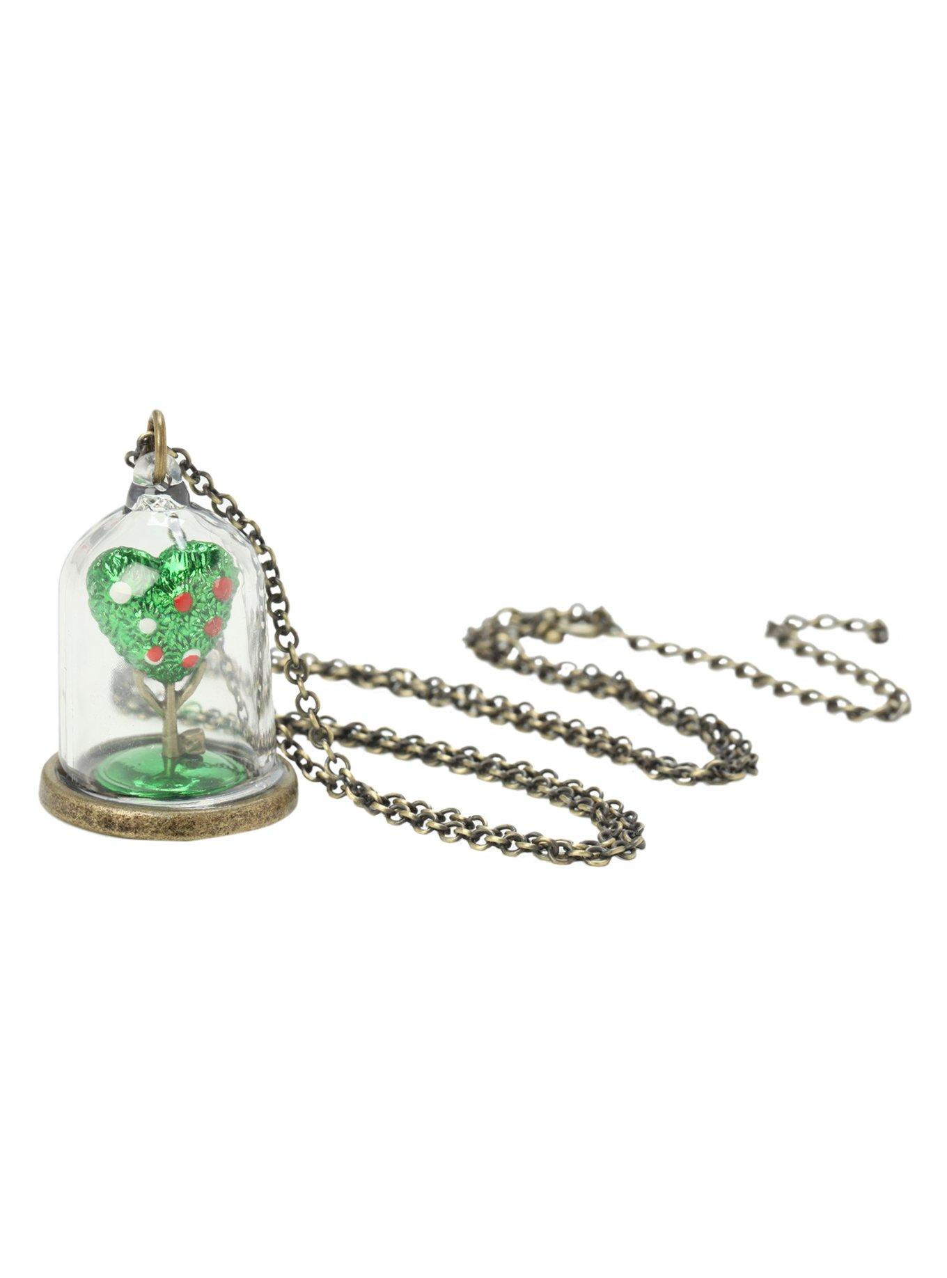 Disney Alice In Wonderland Queen Of Hearts Tree Necklace, , alternate