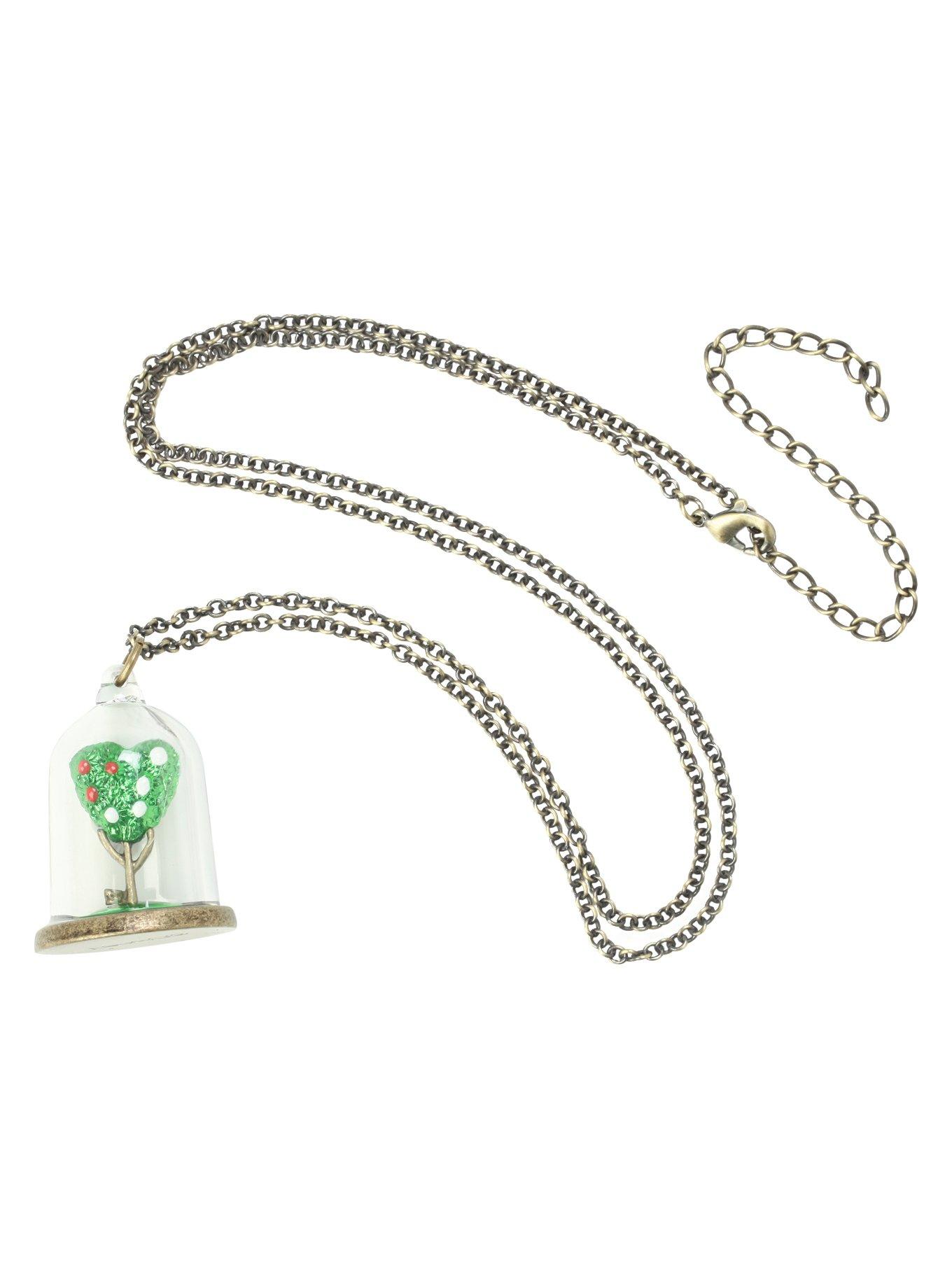 Disney Alice In Wonderland Queen Of Hearts Tree Necklace, , alternate