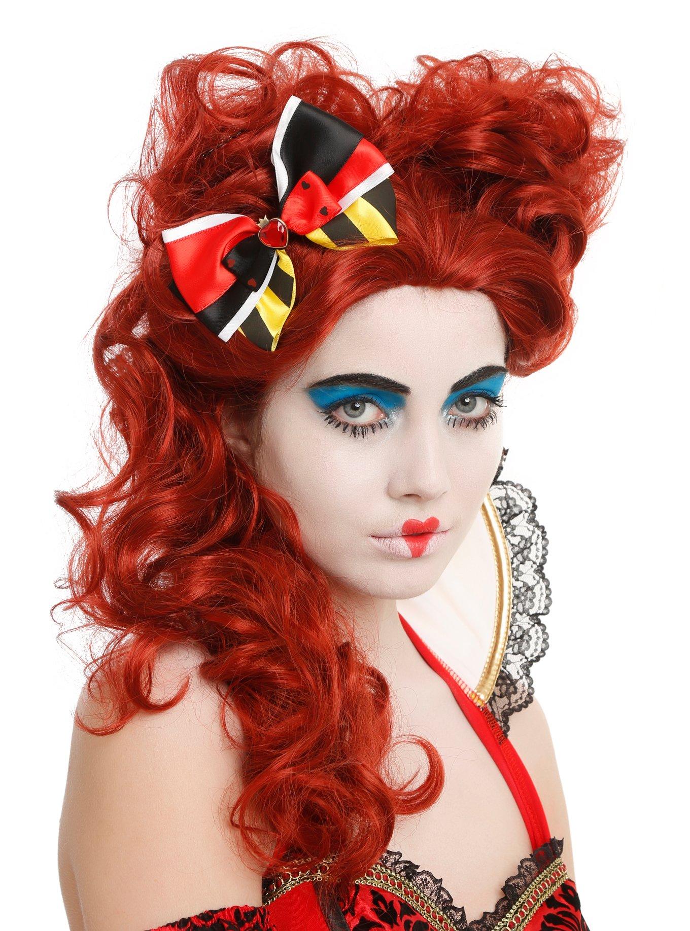 Disney Alice In Wonderland Queen Of Hearts Cosplay Hair Bow, , alternate