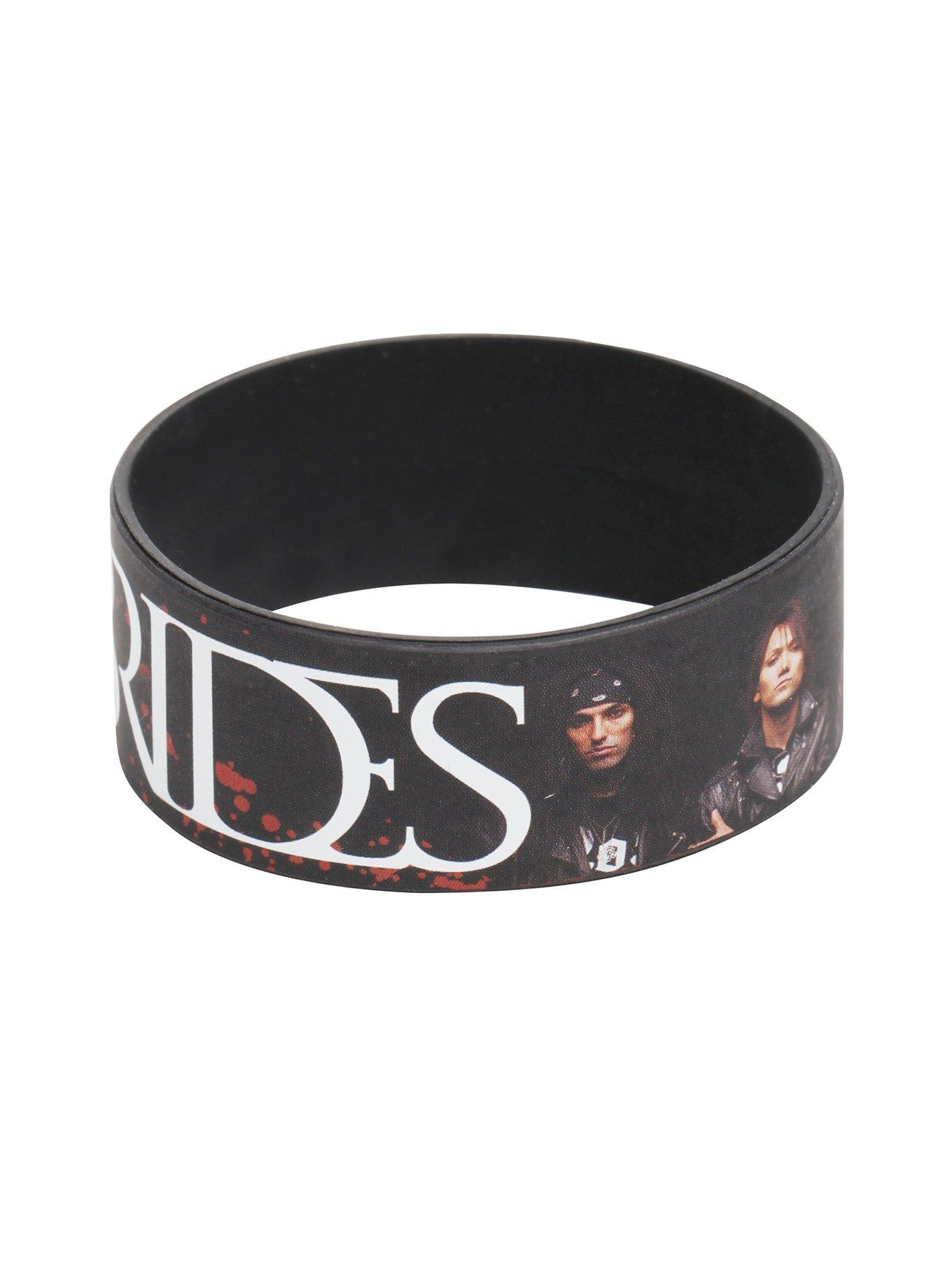 Black Veil Brides Splatter Band Rubber Bracelet, , alternate