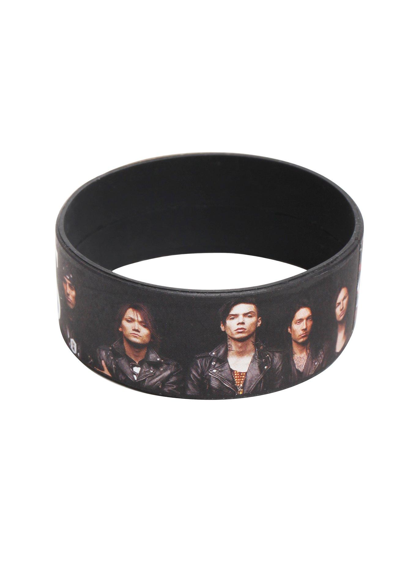 Black Veil Brides Splatter Band Rubber Bracelet, , alternate