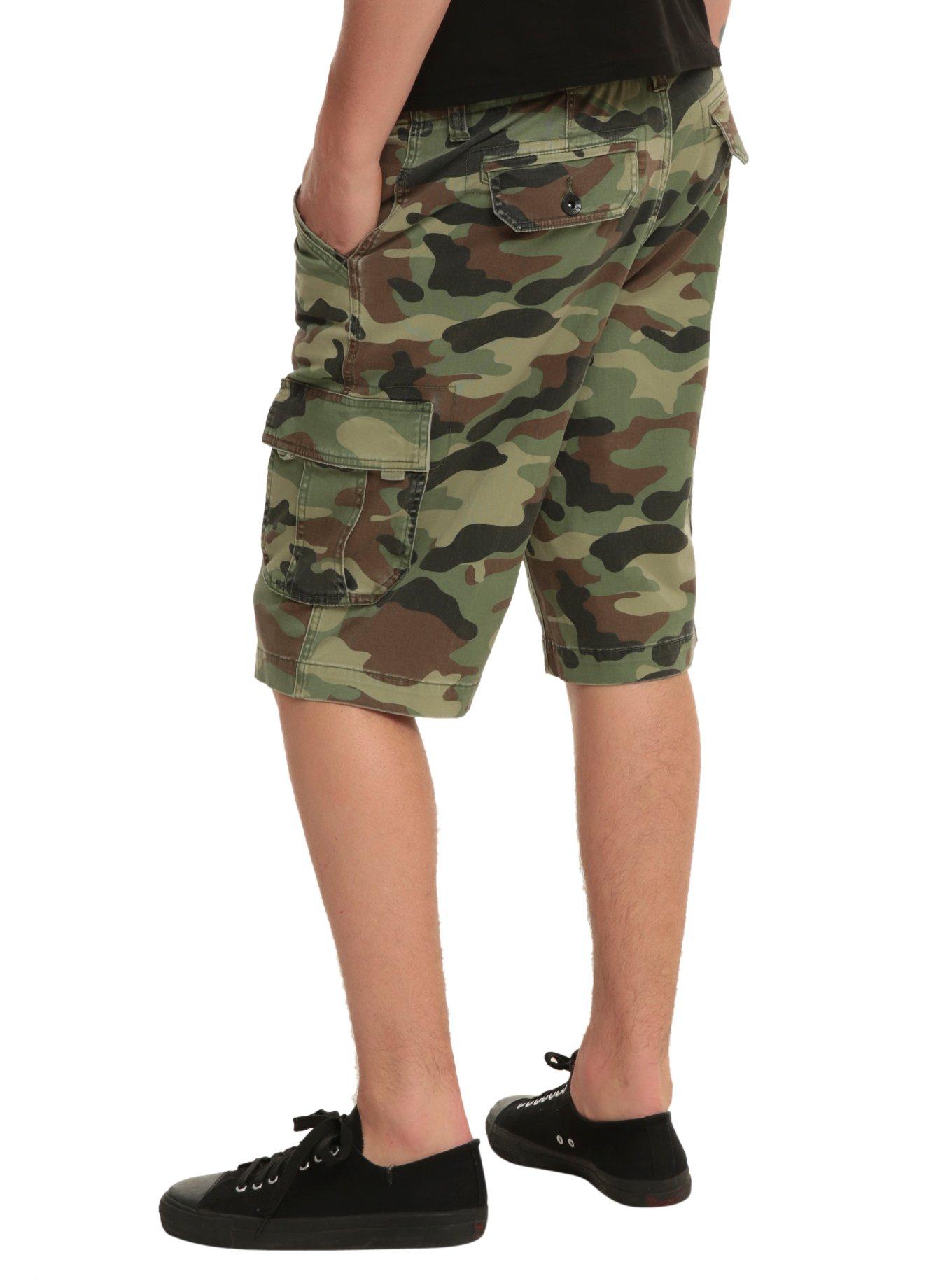 RUDE Camouflage Cargo Shorts, , alternate
