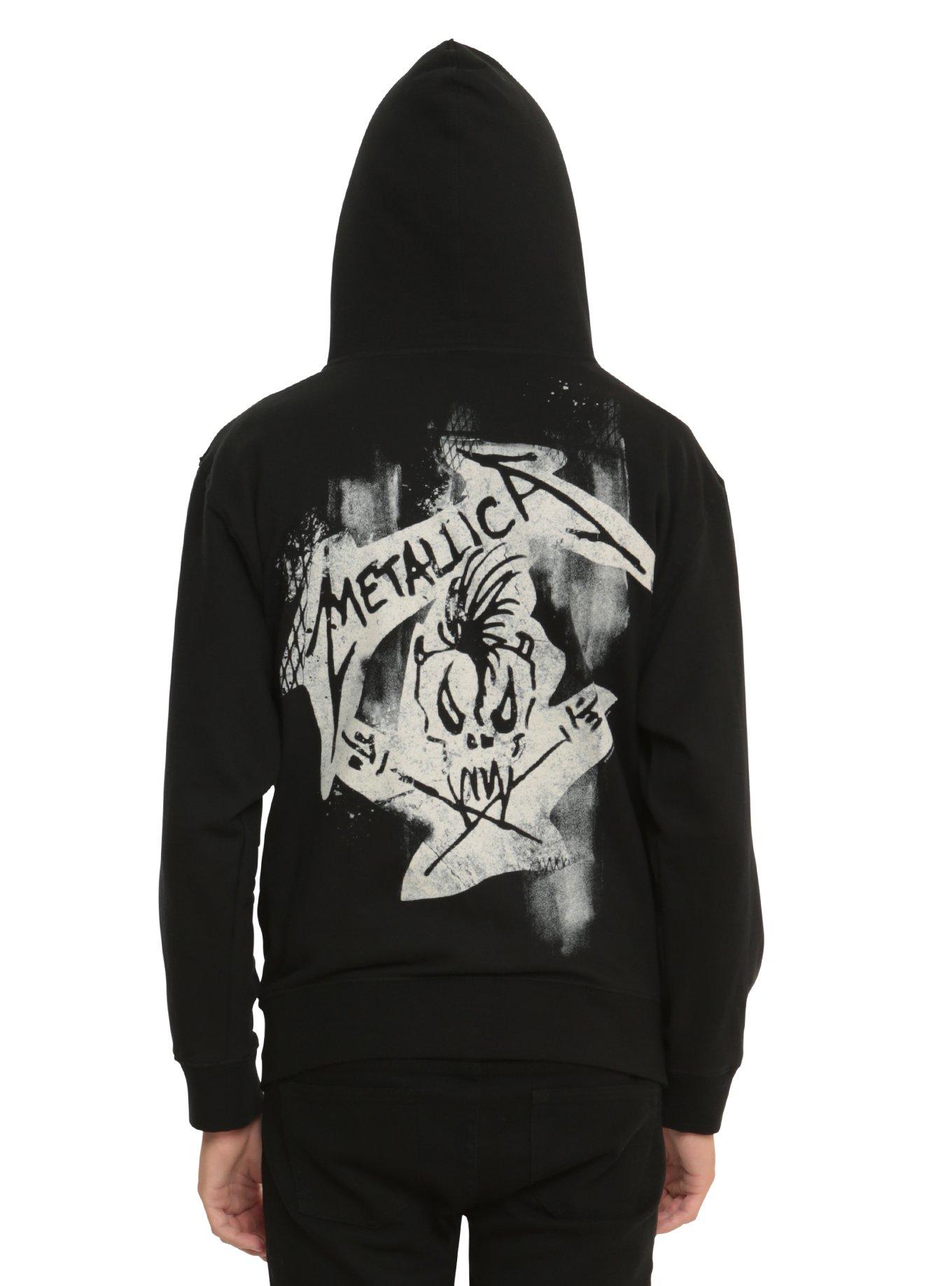 Metallica Skull Logo Hoodie, , alternate - view 2