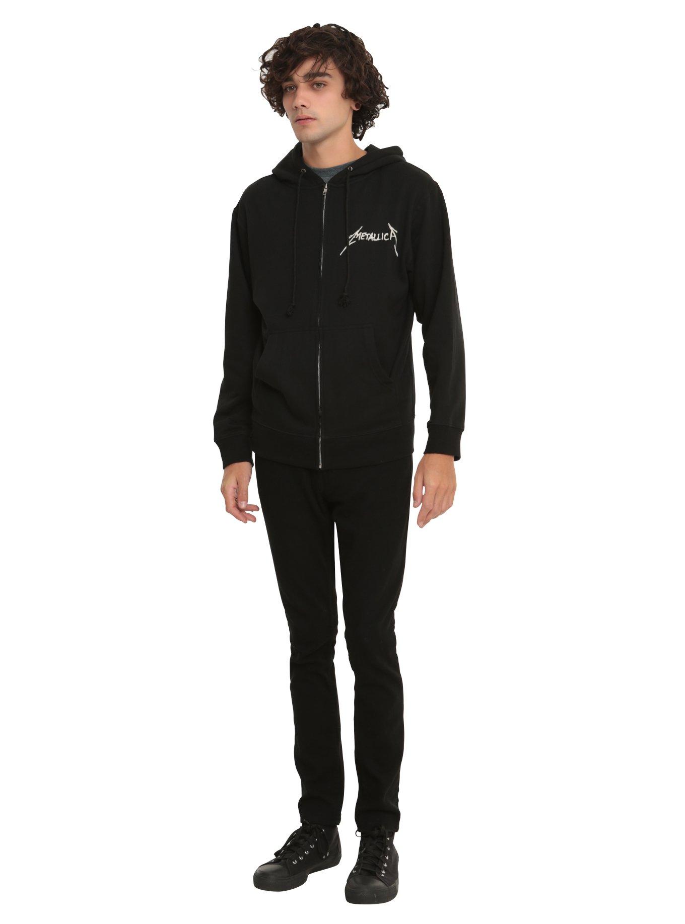 Metallica Skull Logo Hoodie, , alternate - view 3