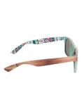 Wood Native Print Retro Sunglasses, , alternate