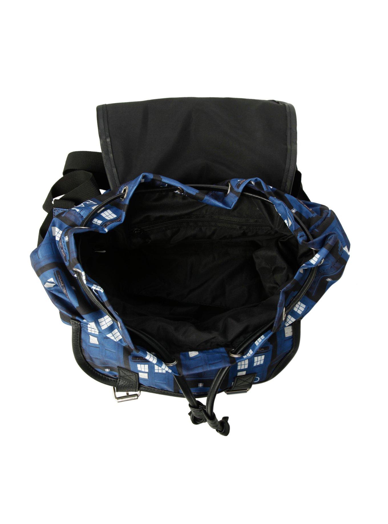 Doctor Who TARDIS Medium Slouch Backpack, , alternate