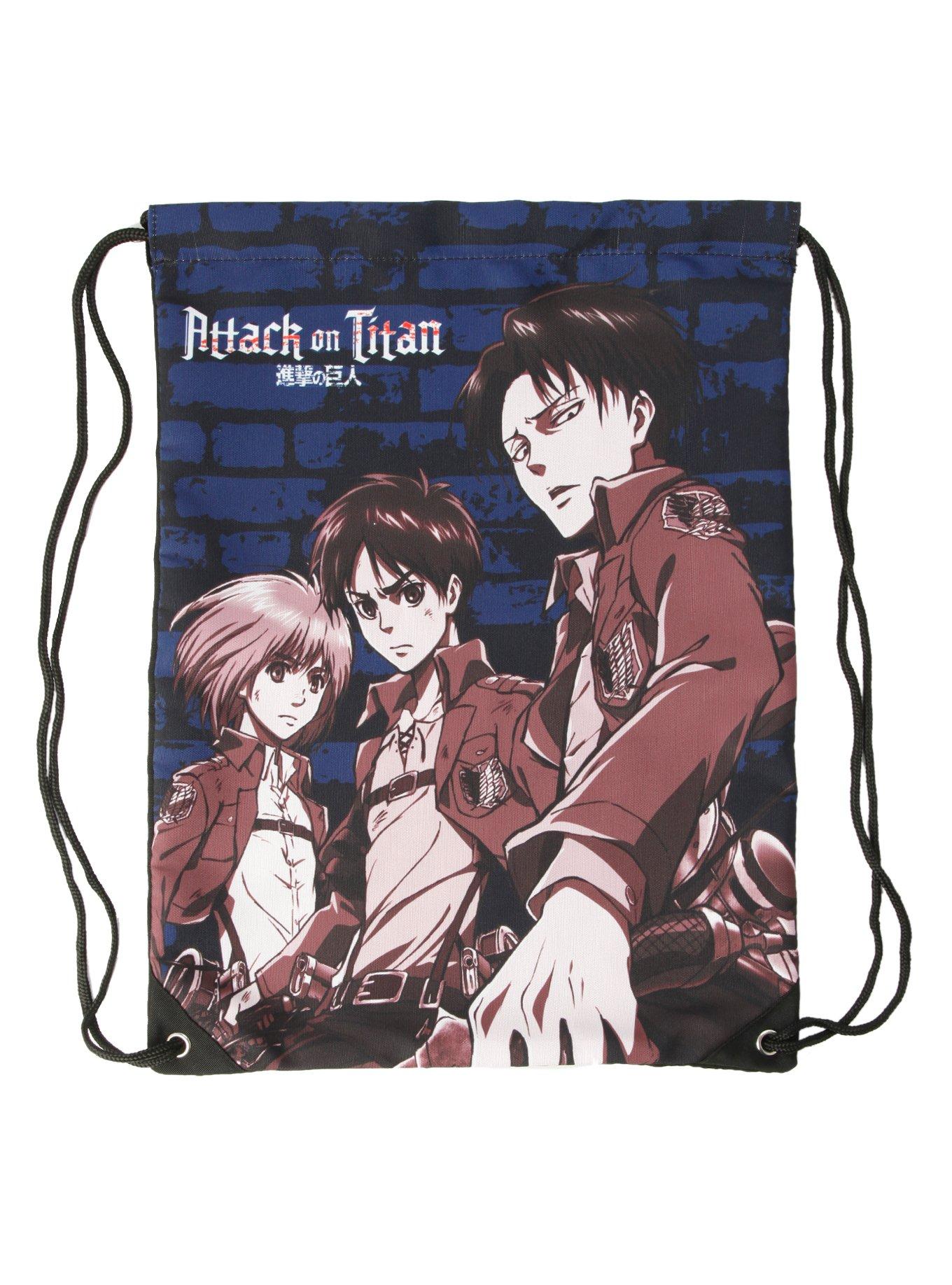 Attack On Titan Trio Cinch Back Sack, , alternate