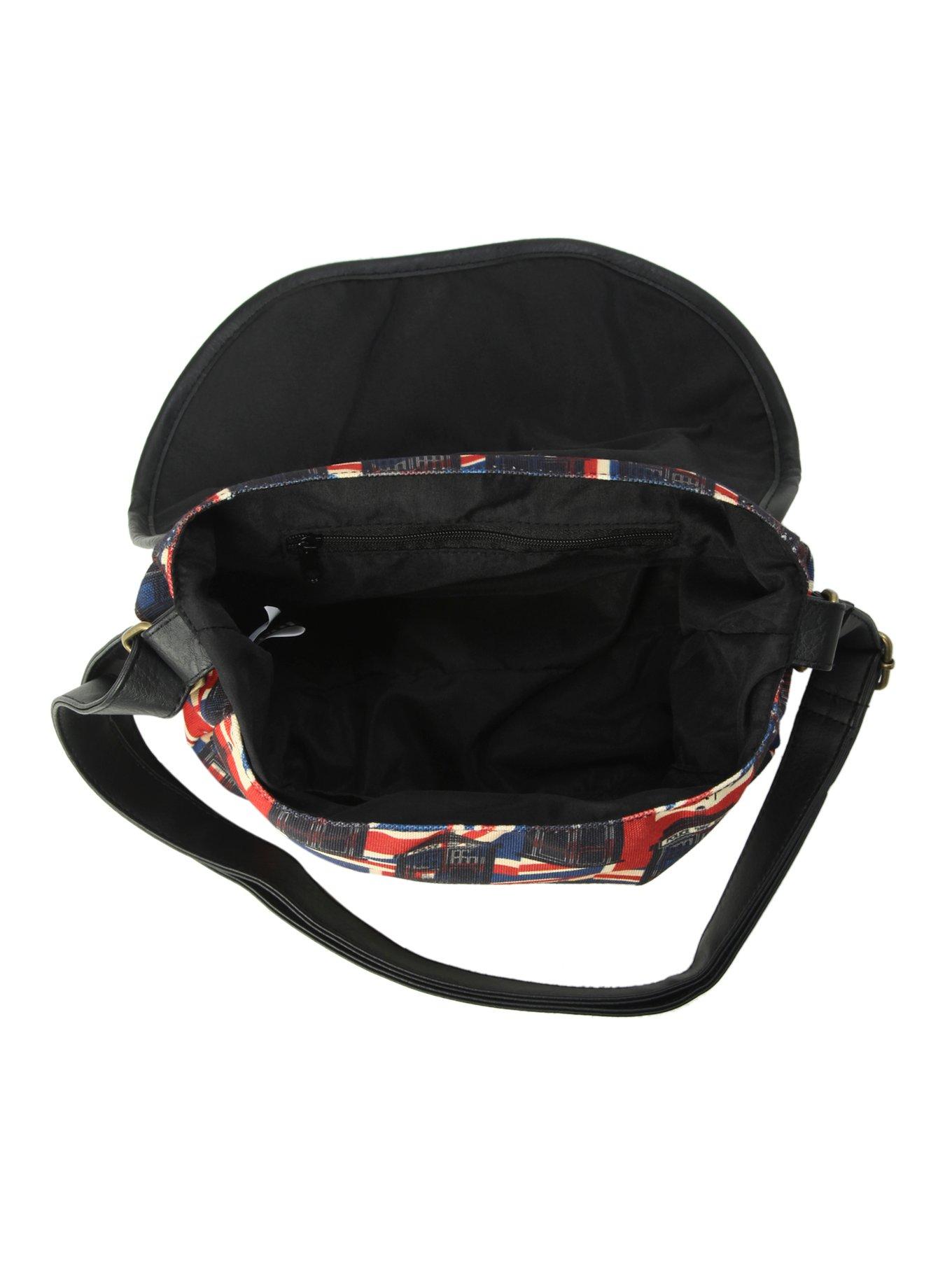 Doctor Who Union Jack TARDIS Canvas Crossbody Bag, , alternate