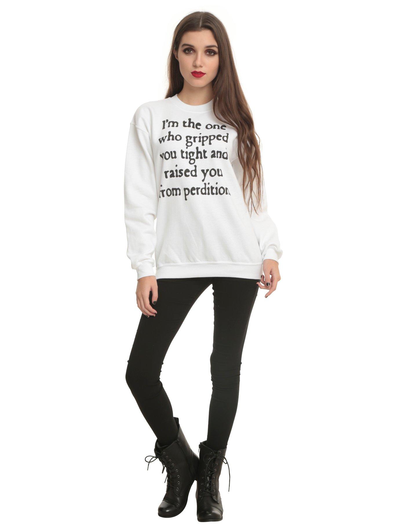 Supernatural Castiel Wings Girls Pullover Top, , alternate