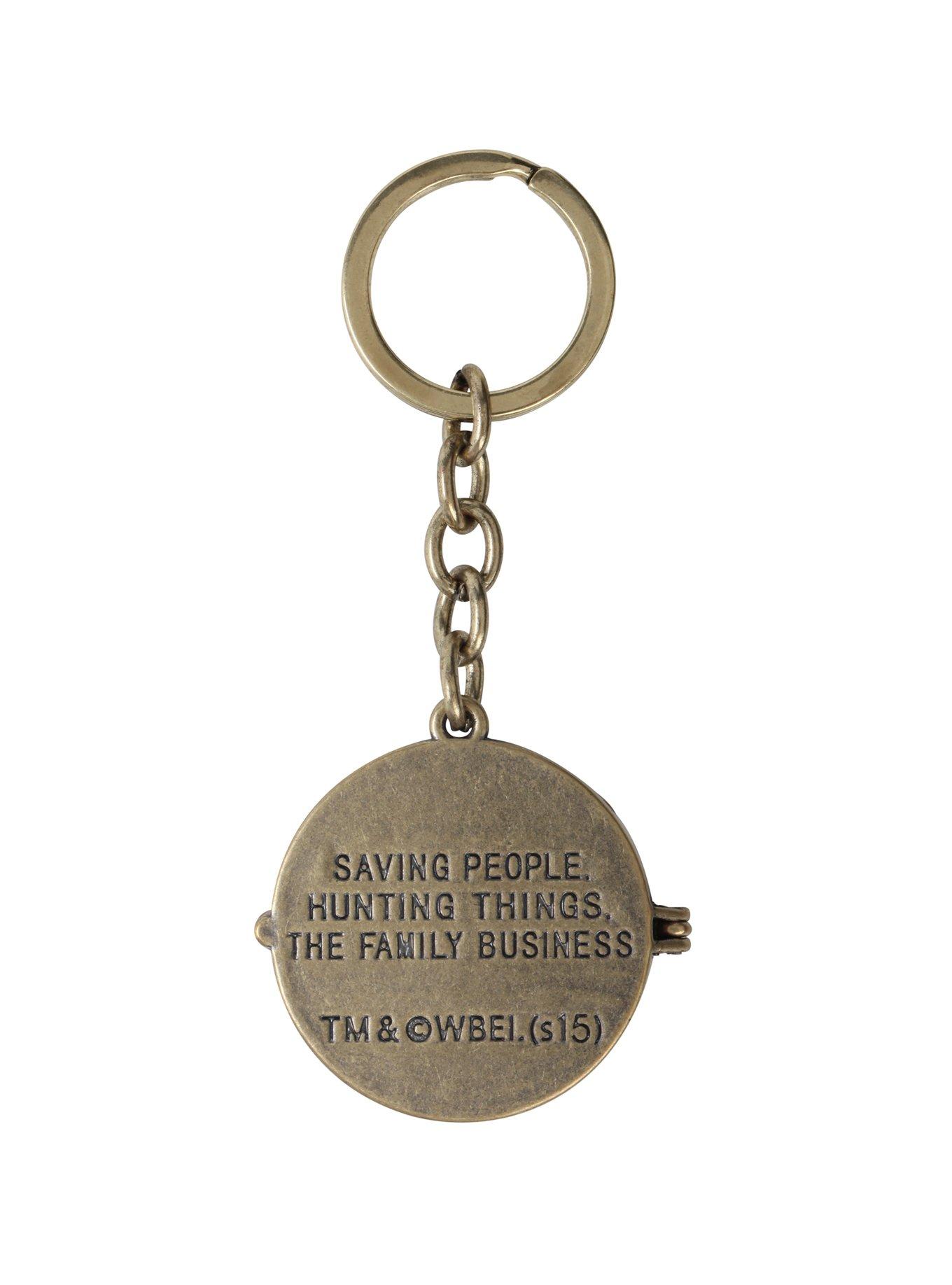 Supernatural Sam & Dean Locket Key Chain, , alternate