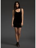 Velvet Mini Dress, BLACK, alternate