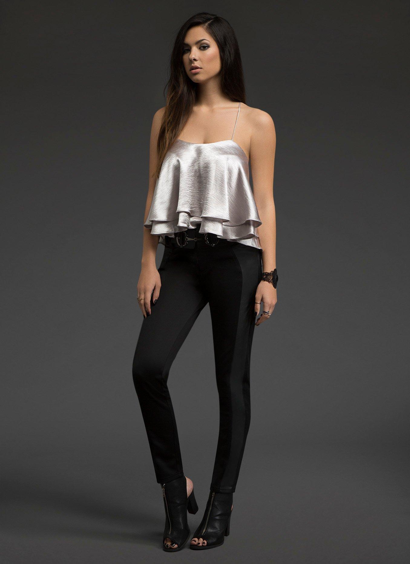 Trapeze Crop Top, SILVER, alternate