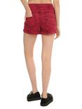 LOVEsick Red Pin-Up High-Waisted Shorts, RED, alternate