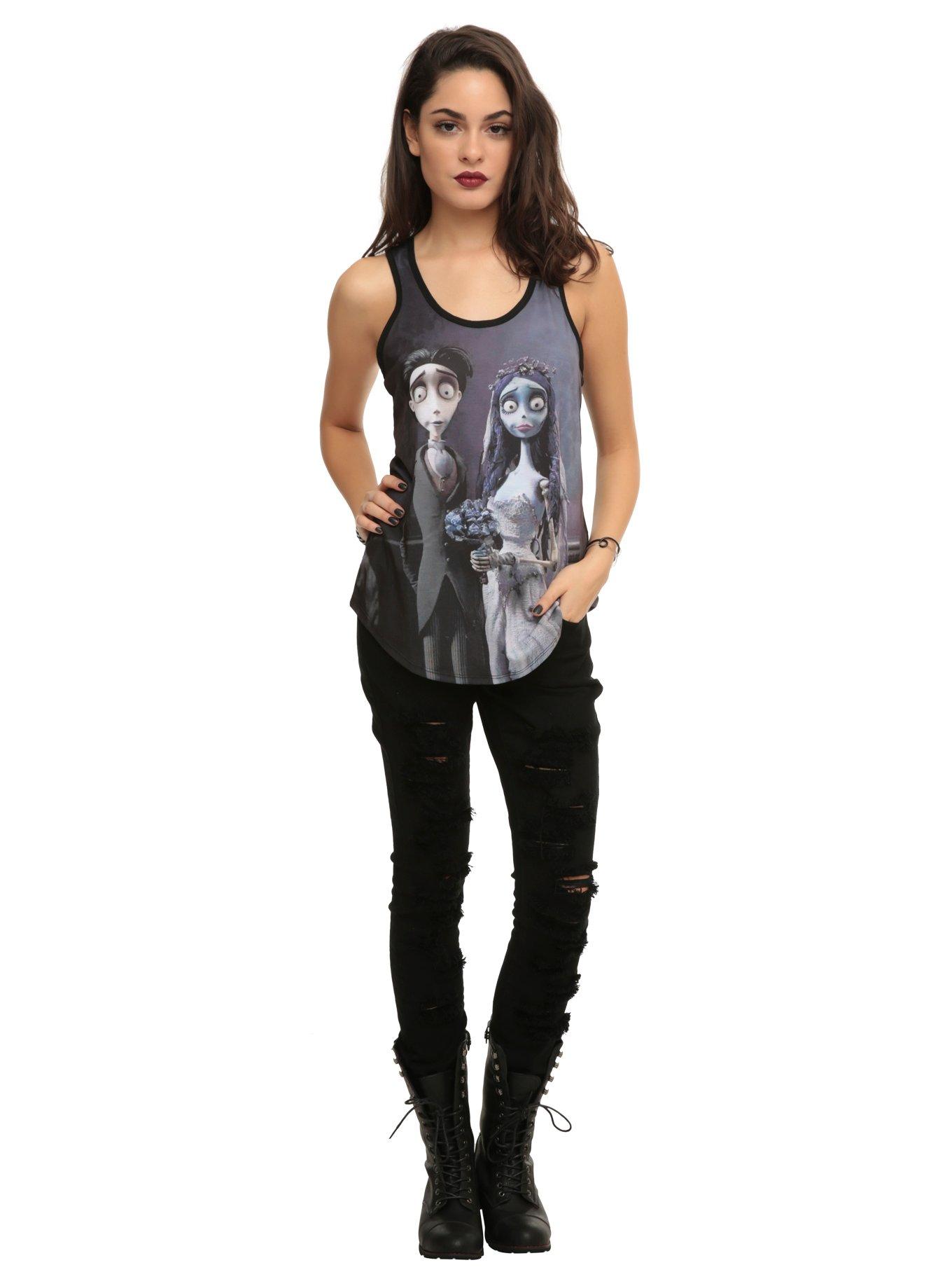 Corpse Bride Wedding Girls Tank Top, , alternate