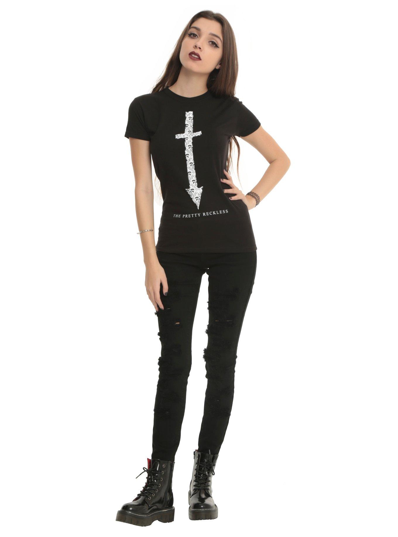 The Pretty Reckless Arrow Cross Girls T-Shirt, , alternate