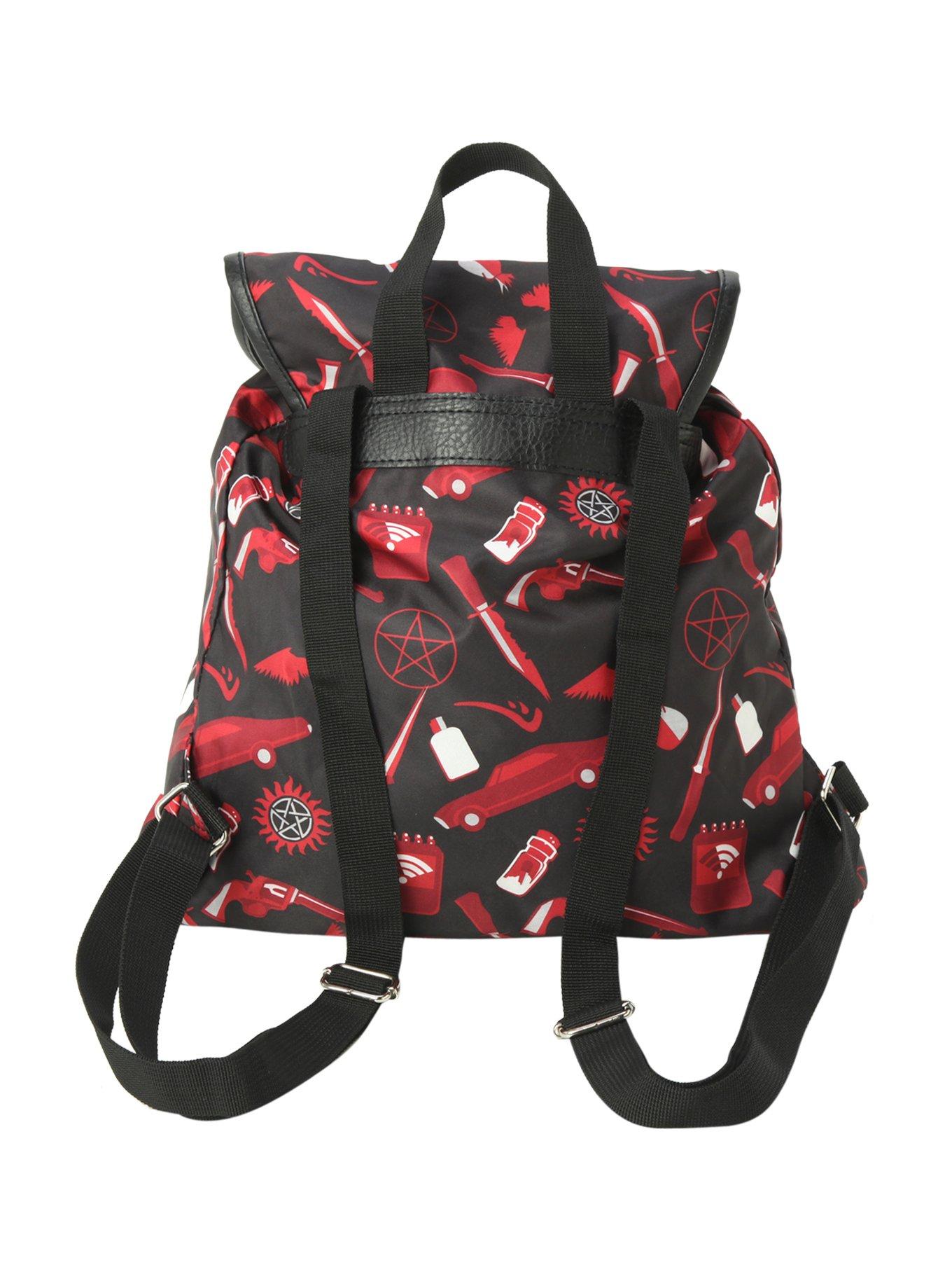 Supernatural Icons Medium Slouch Backpack, , alternate