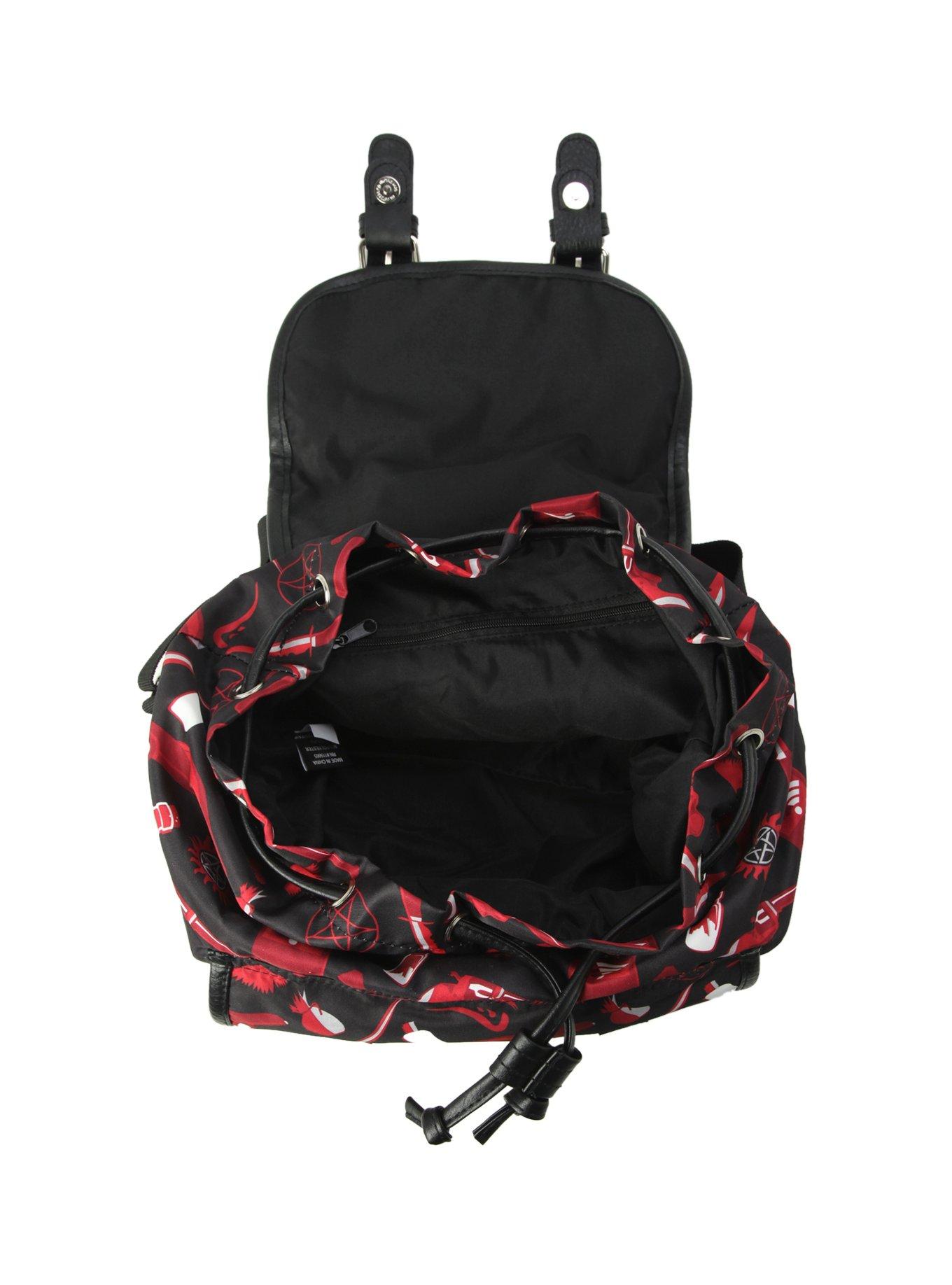 Supernatural Icons Medium Slouch Backpack, , alternate