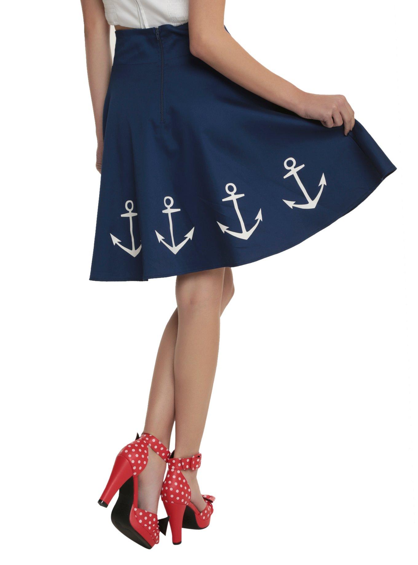 Anchor Sailor Skirt, , alternate