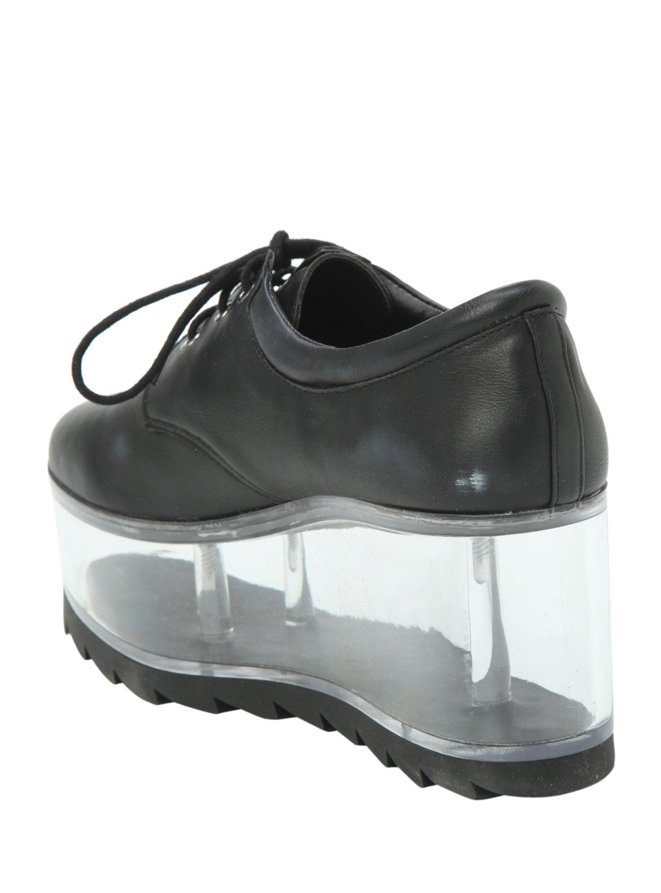 Black & Clear Platform Shoes, , alternate
