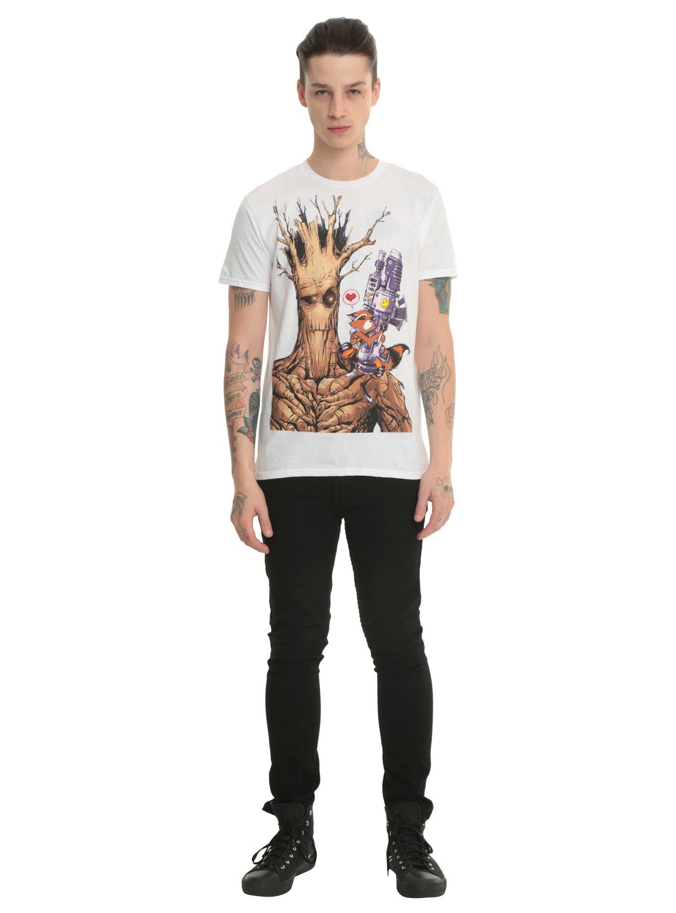 Marvel Guardians Of The Galaxy Rocket & Groot T-Shirt, , alternate