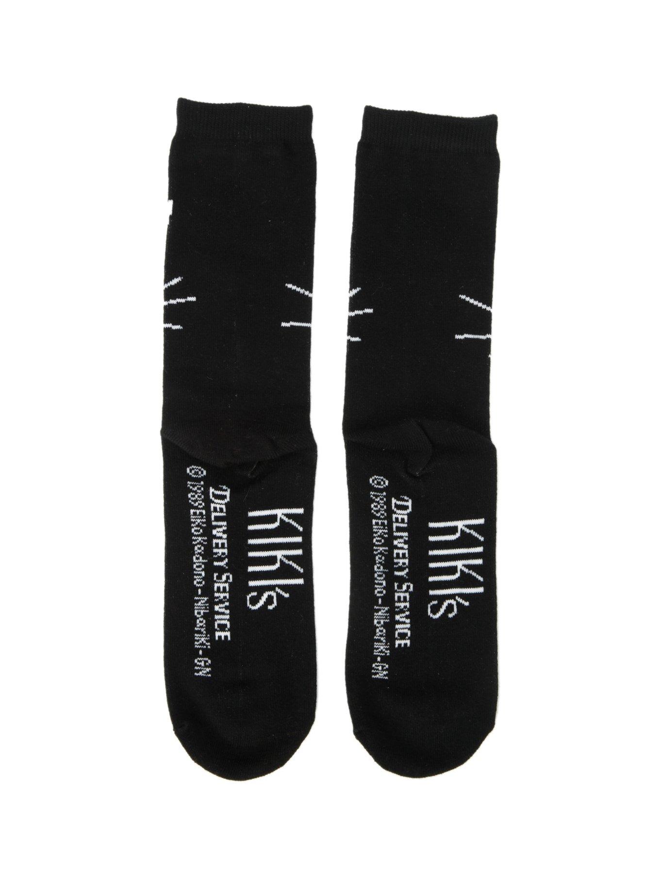 Studio Ghibli Kiki's Delivery Service Jiji Crew Socks, , alternate