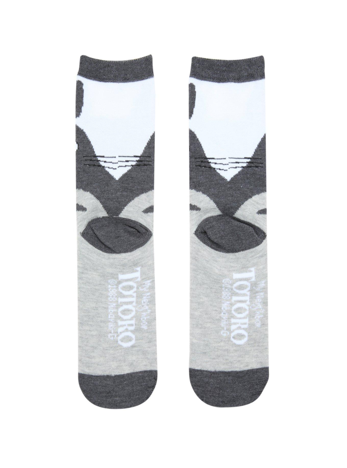 Studio Ghibli My Neighbor Totoro Grey Crew Socks, , alternate