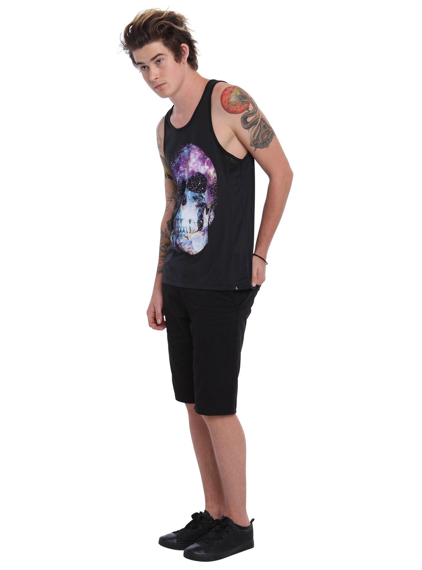 RUDE Cosmic Skull Tank Top, , alternate