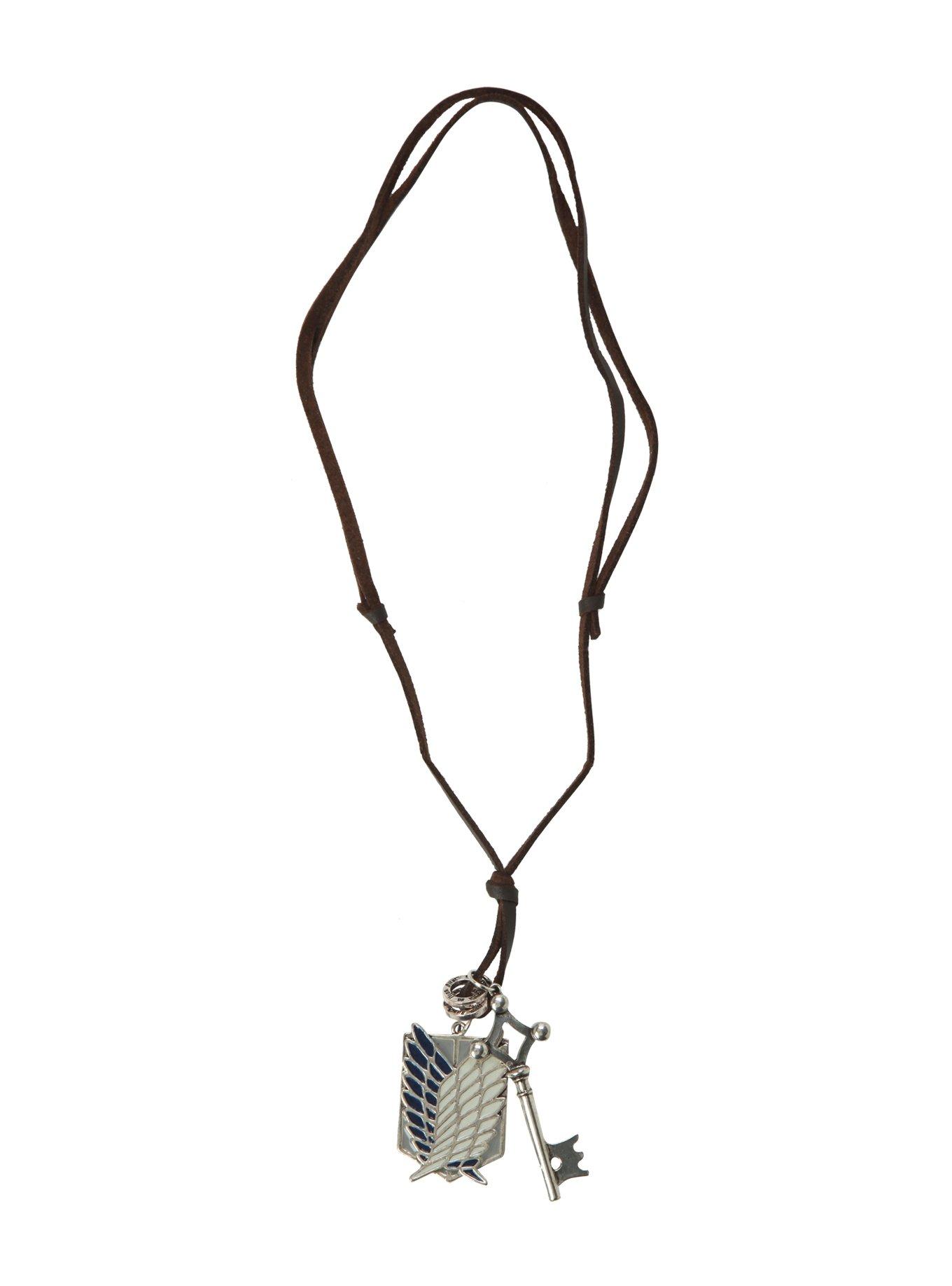 Attack On Titan Shield Key Cord Necklace, , alternate