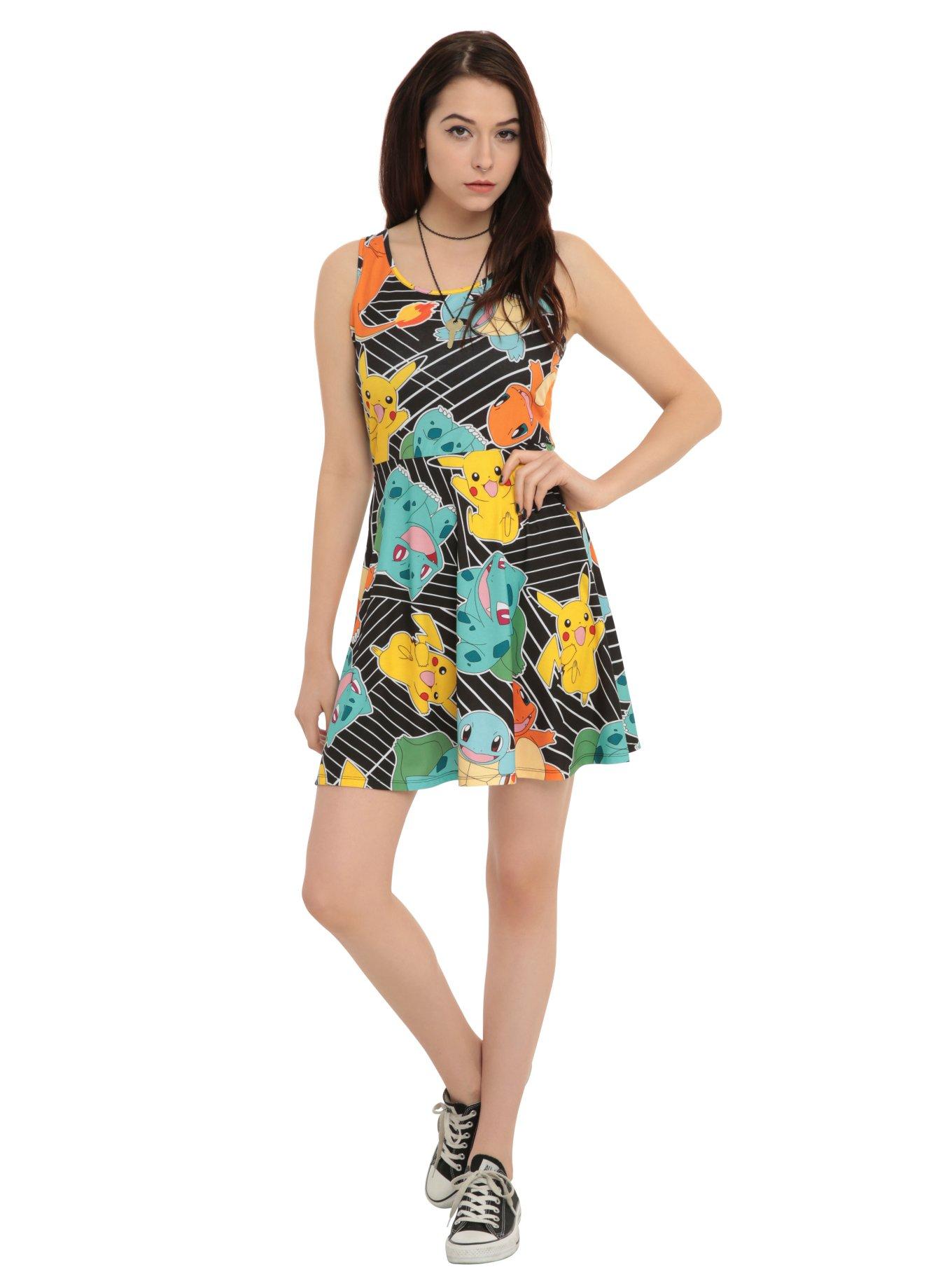 Pokemon Starters Dress, BLACK, alternate
