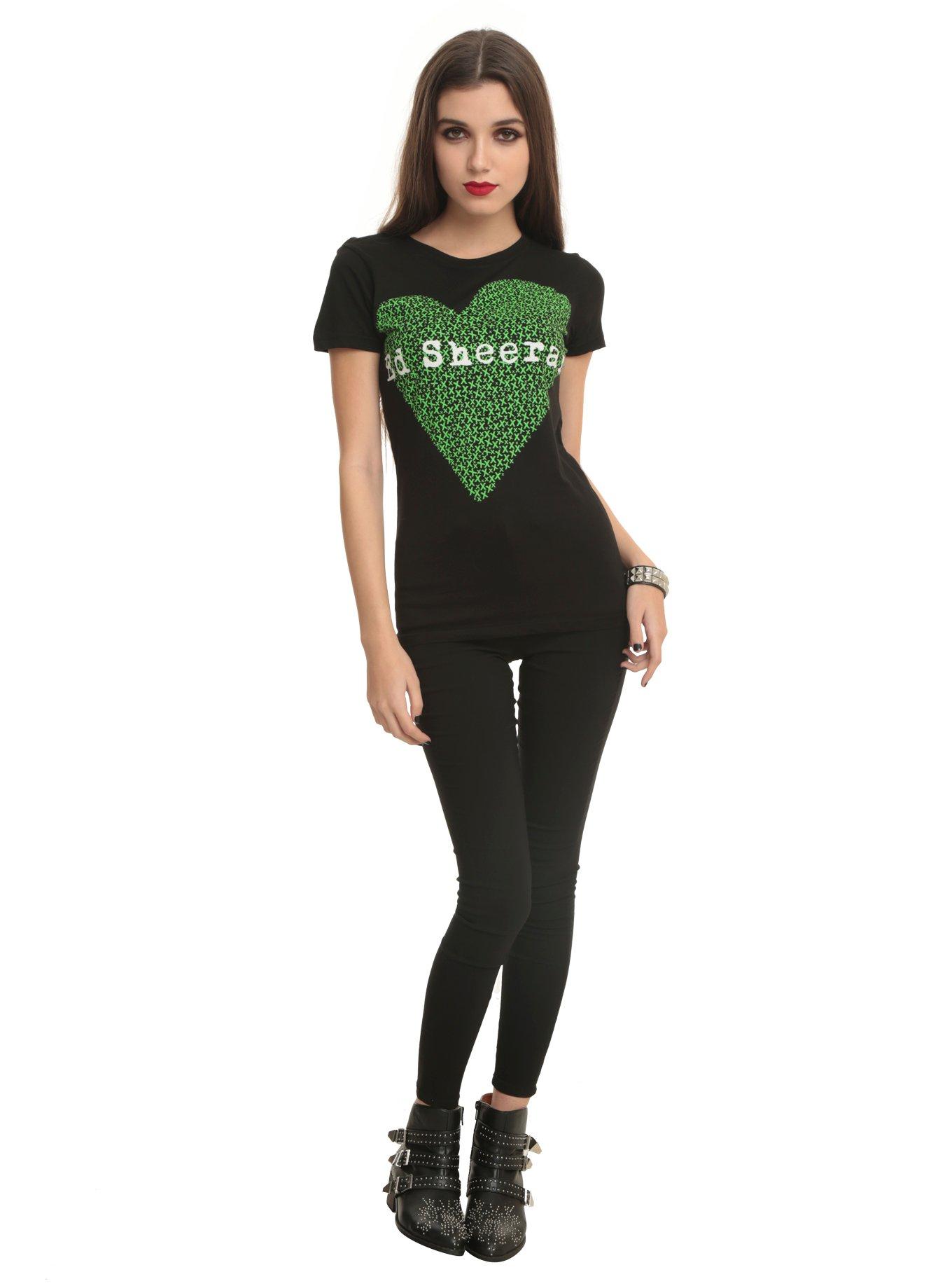 Ed Sheeran X Heart Girls T-Shirt, , alternate