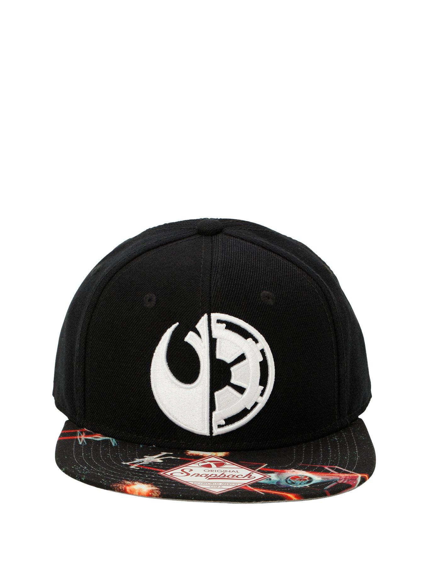 Star Wars Split Logo Snapback Hat, , alternate