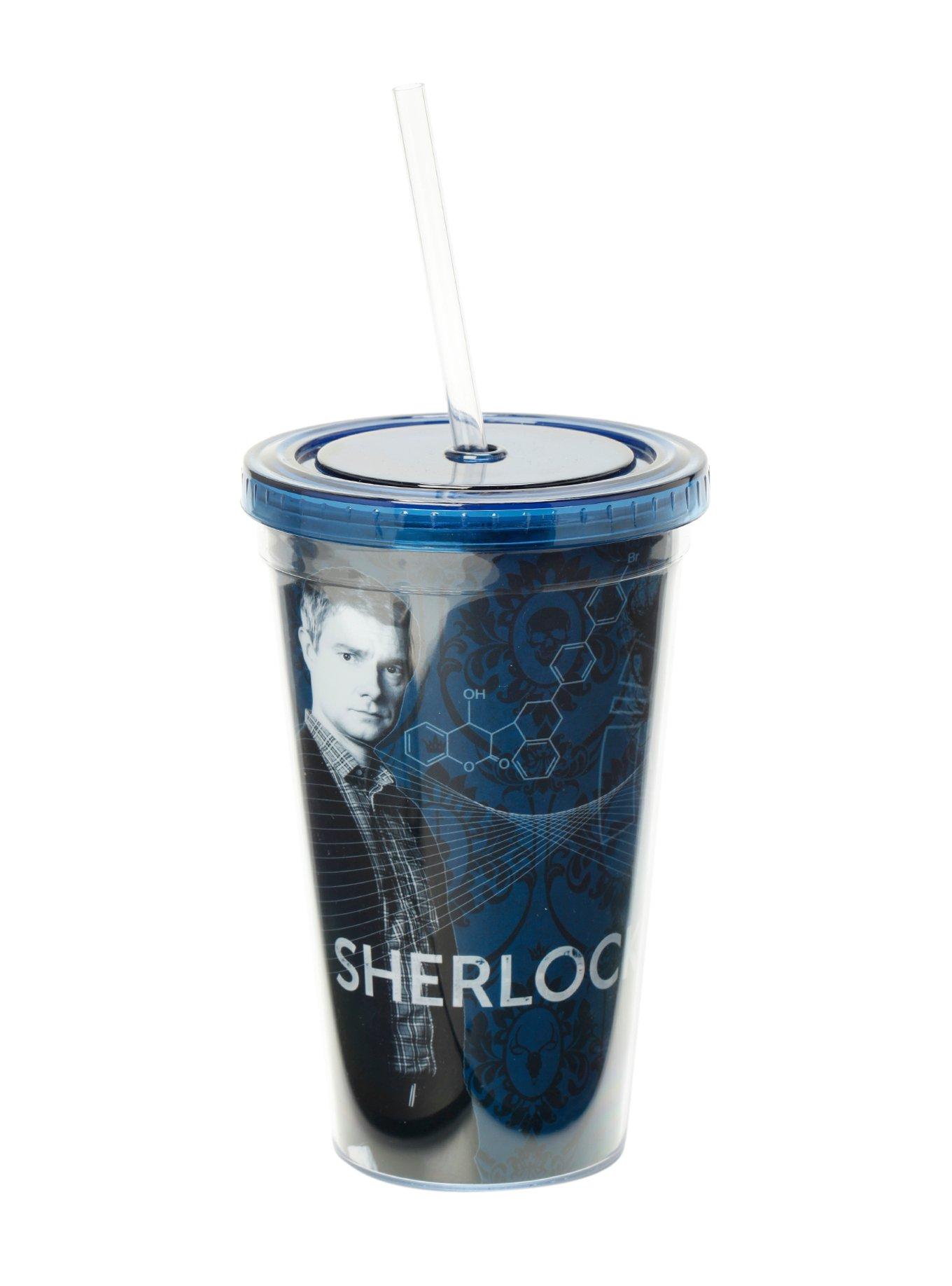 Sherlock Faces Acrylic Travel Cup, , alternate