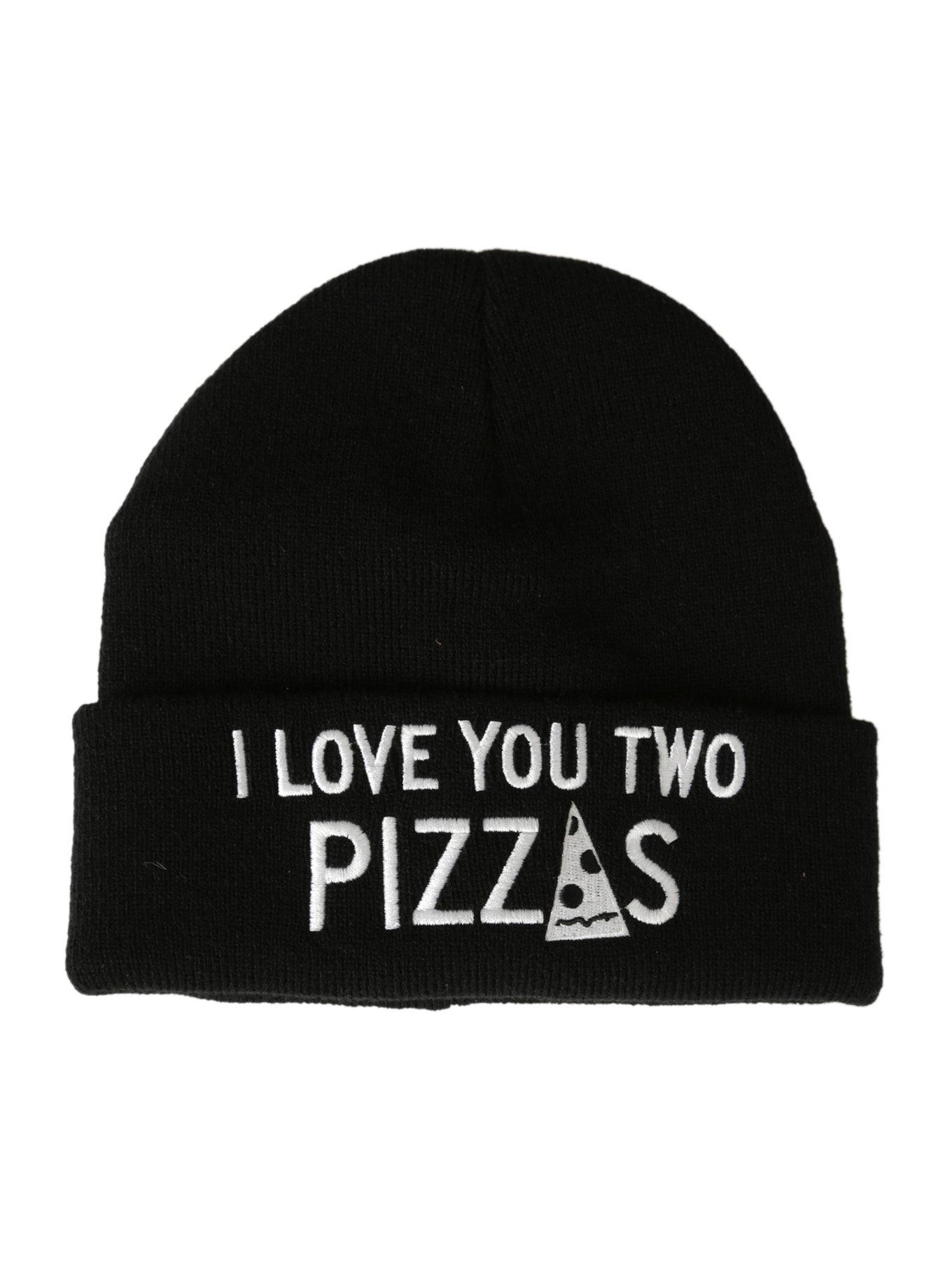 Love You Two Pizzas Watchman Beanie, , alternate