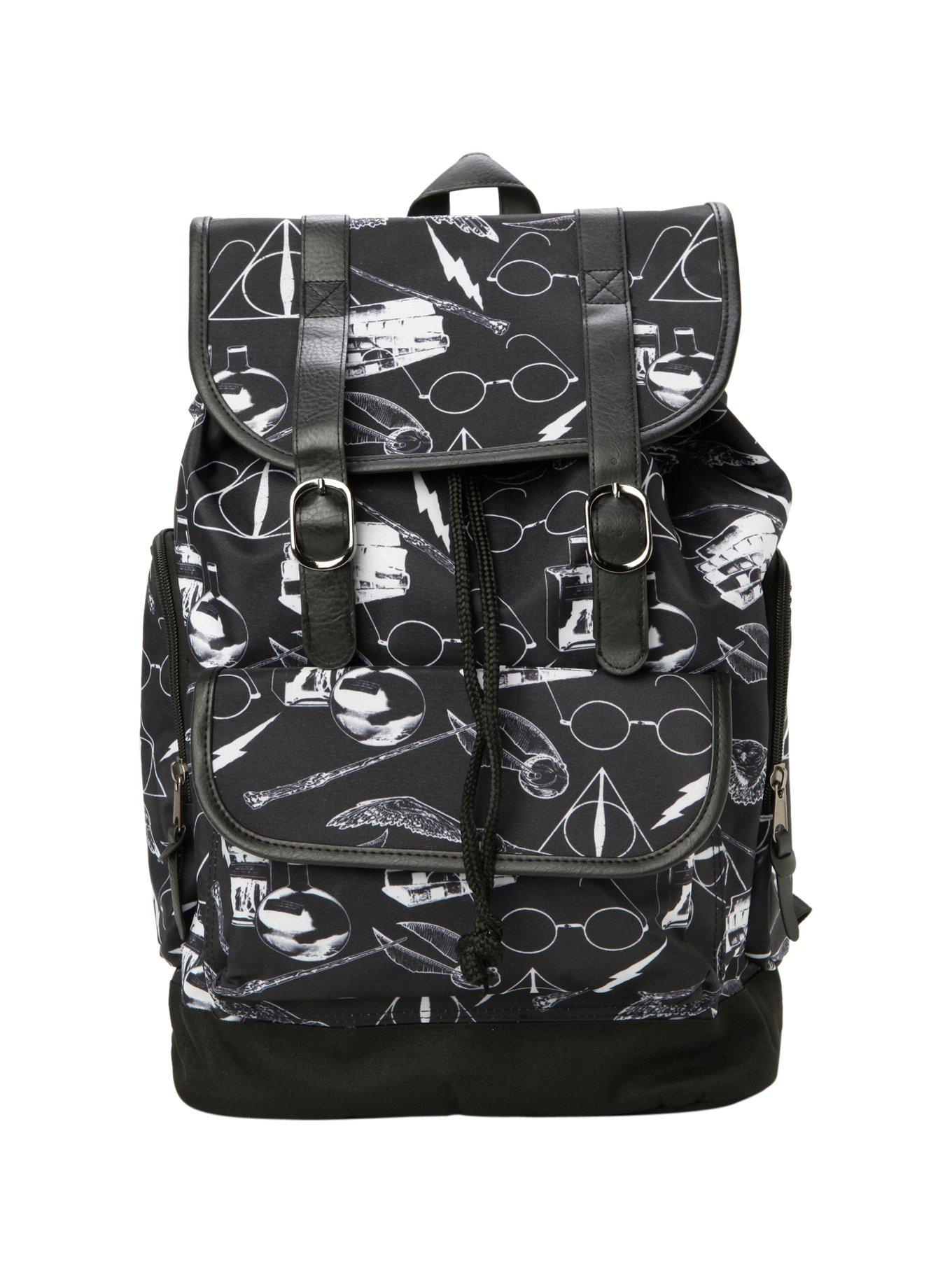 Harry Potter Symbols Slouch Backpack, , alternate