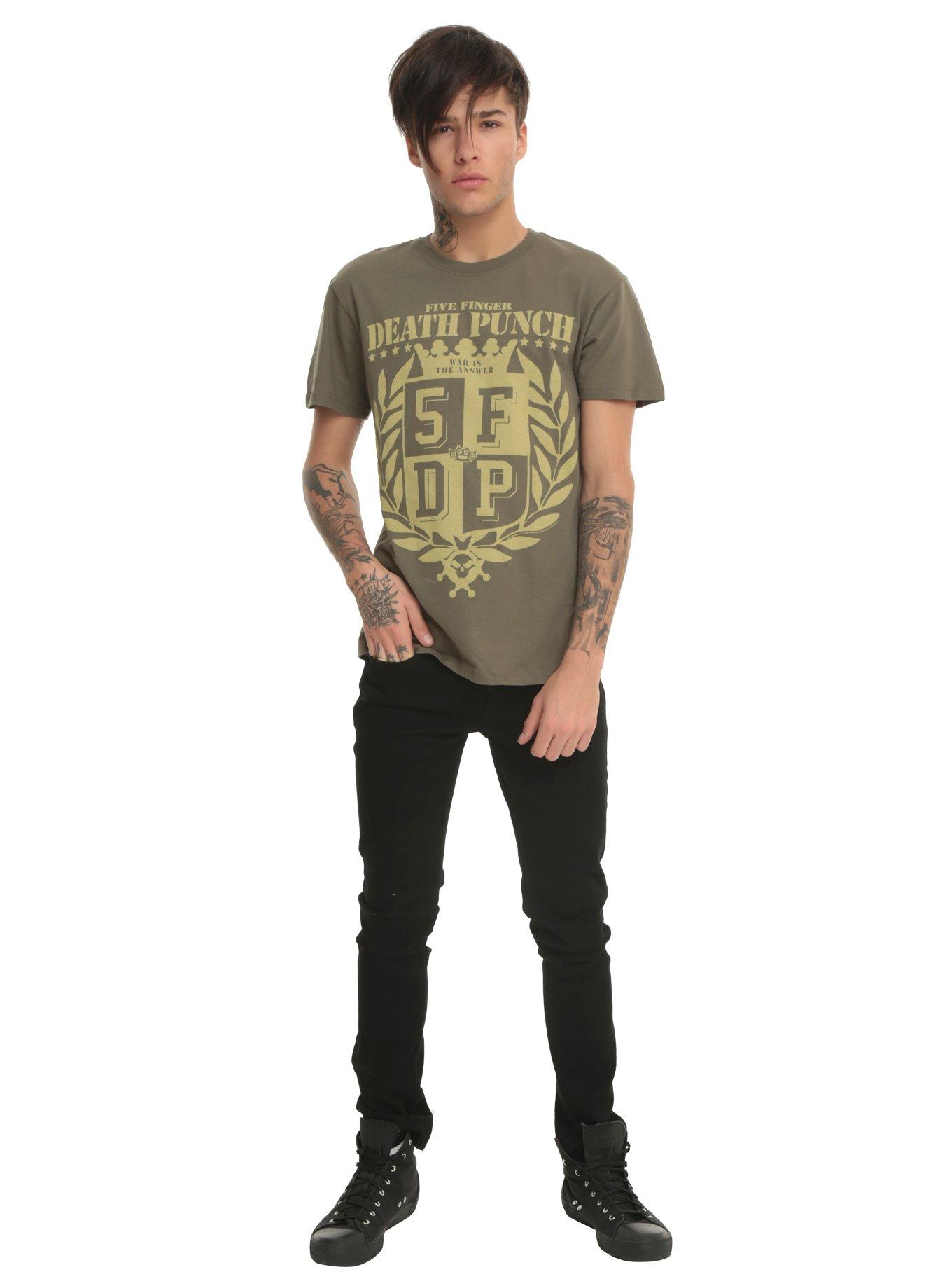 Five Finger Death Punch War Is The Answer T-Shirt, , alternate