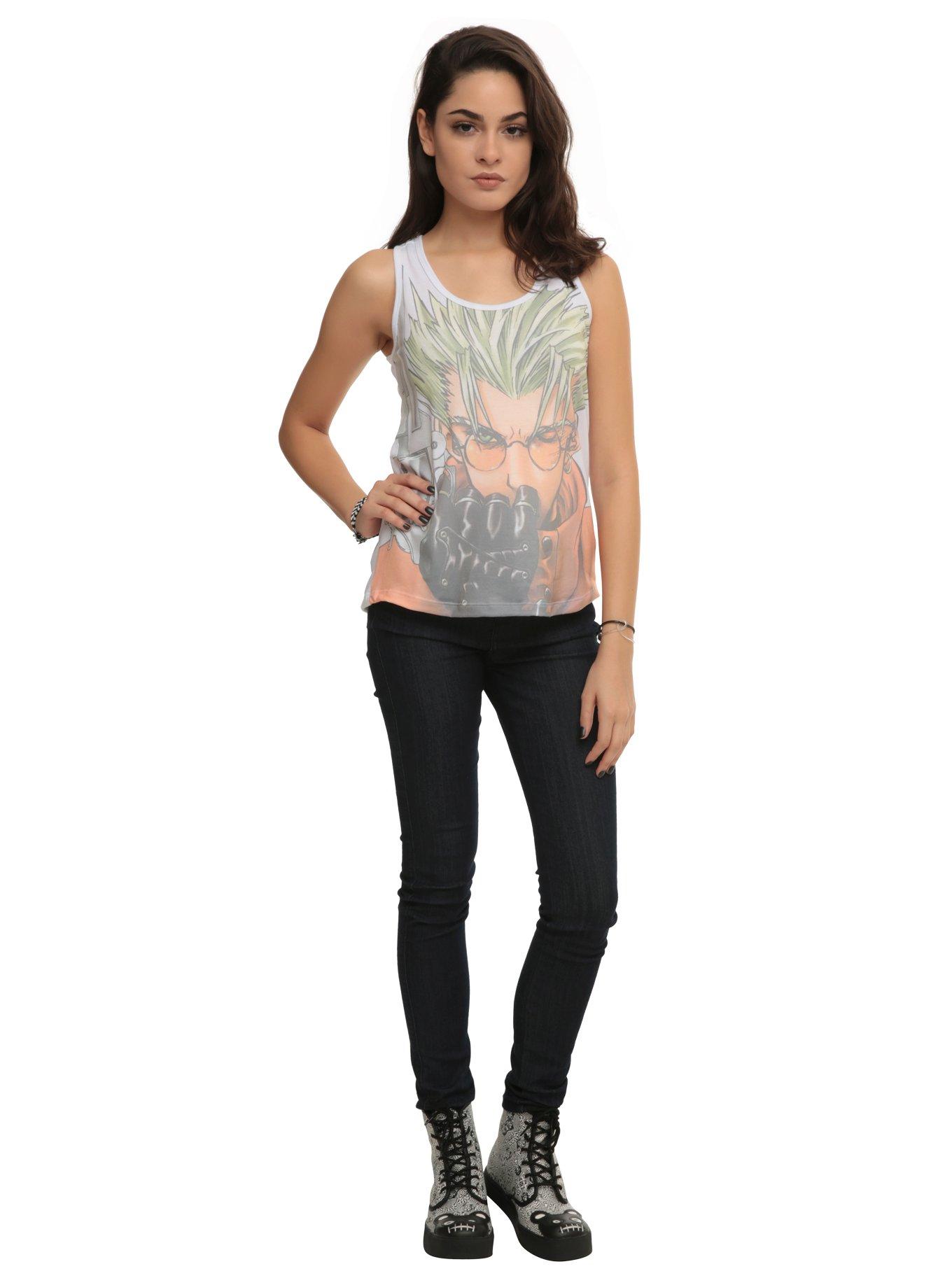 Trigun Vash The Stampede Sublimation Girls Tank Top, , alternate