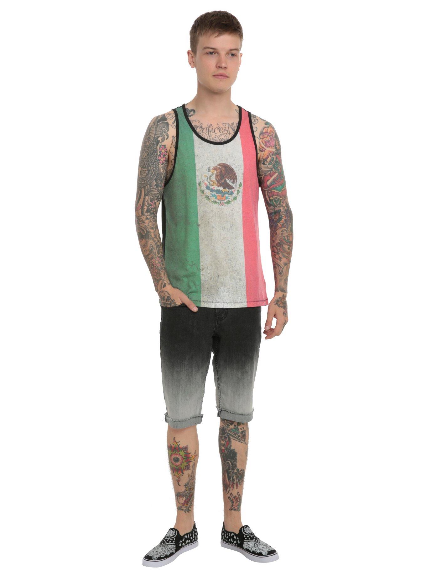 XXX RUDE Mexico Flag Tank Top, , alternate