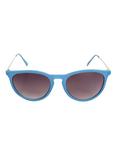Blue Flocked Keyhole Sunglasses, , alternate