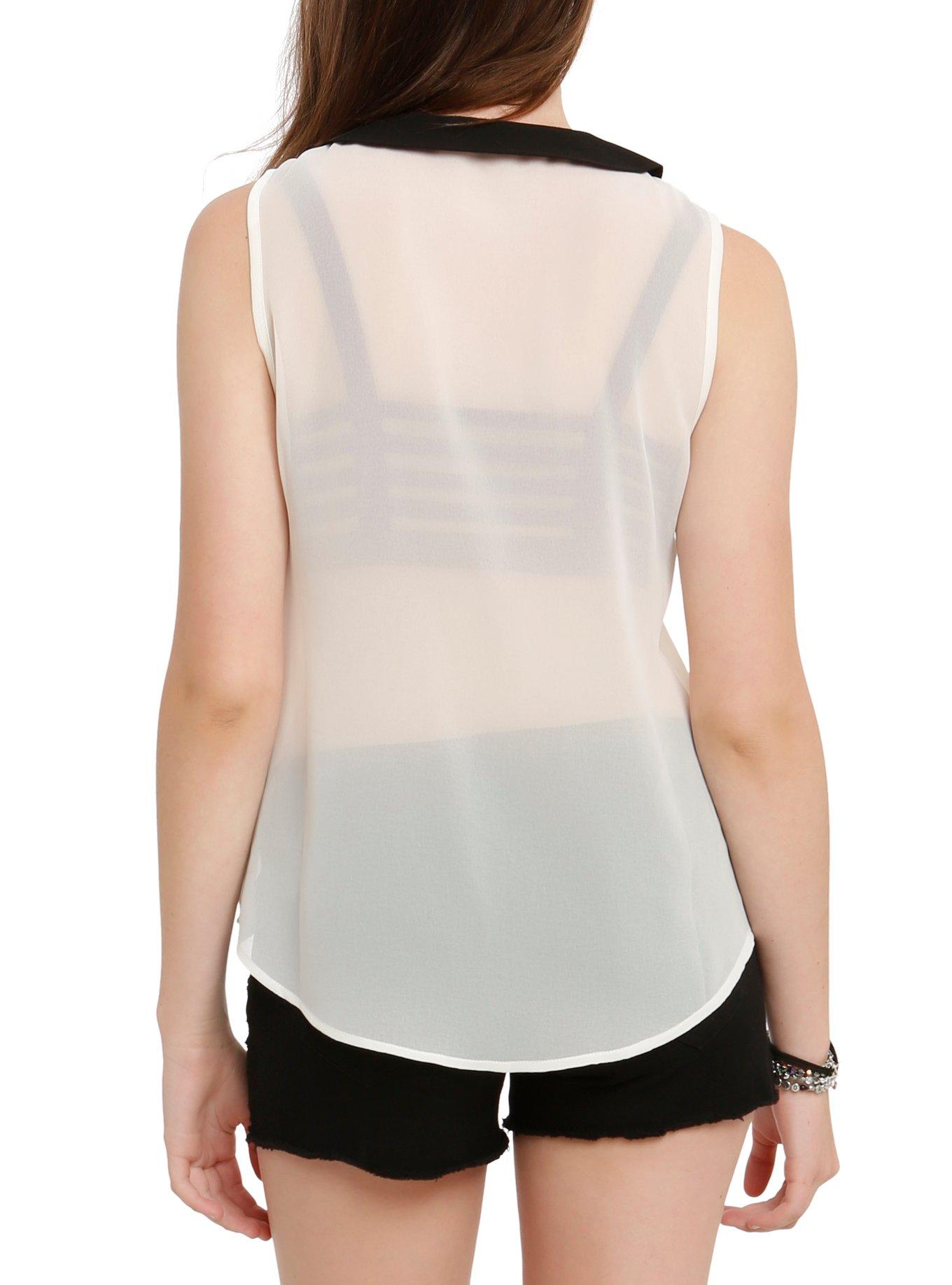 Iron Fist Ivory Rib Cage Top, , alternate